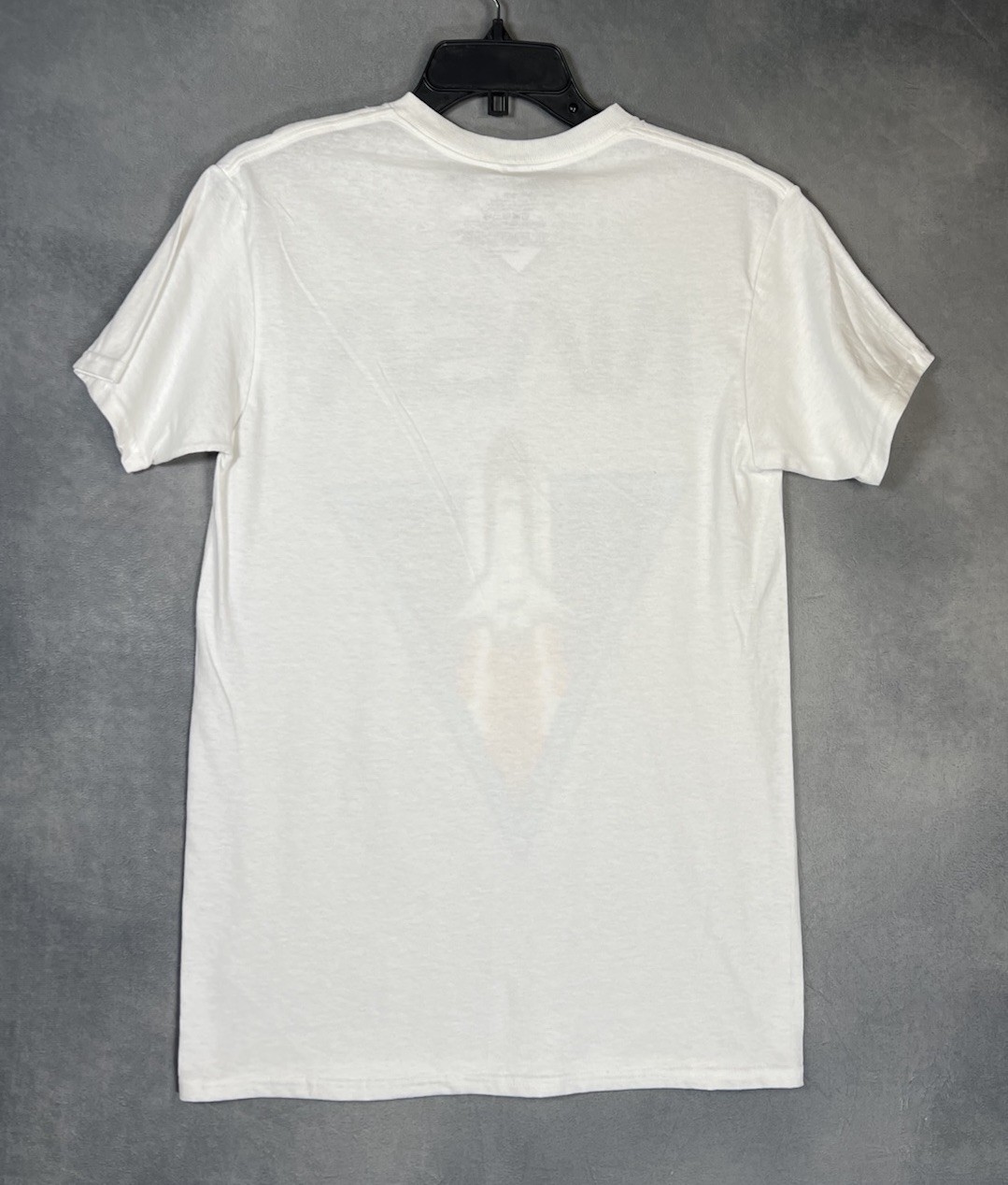 Philcos Men Spaceship Graphic T-Shirt White Size Small 100% Cotton