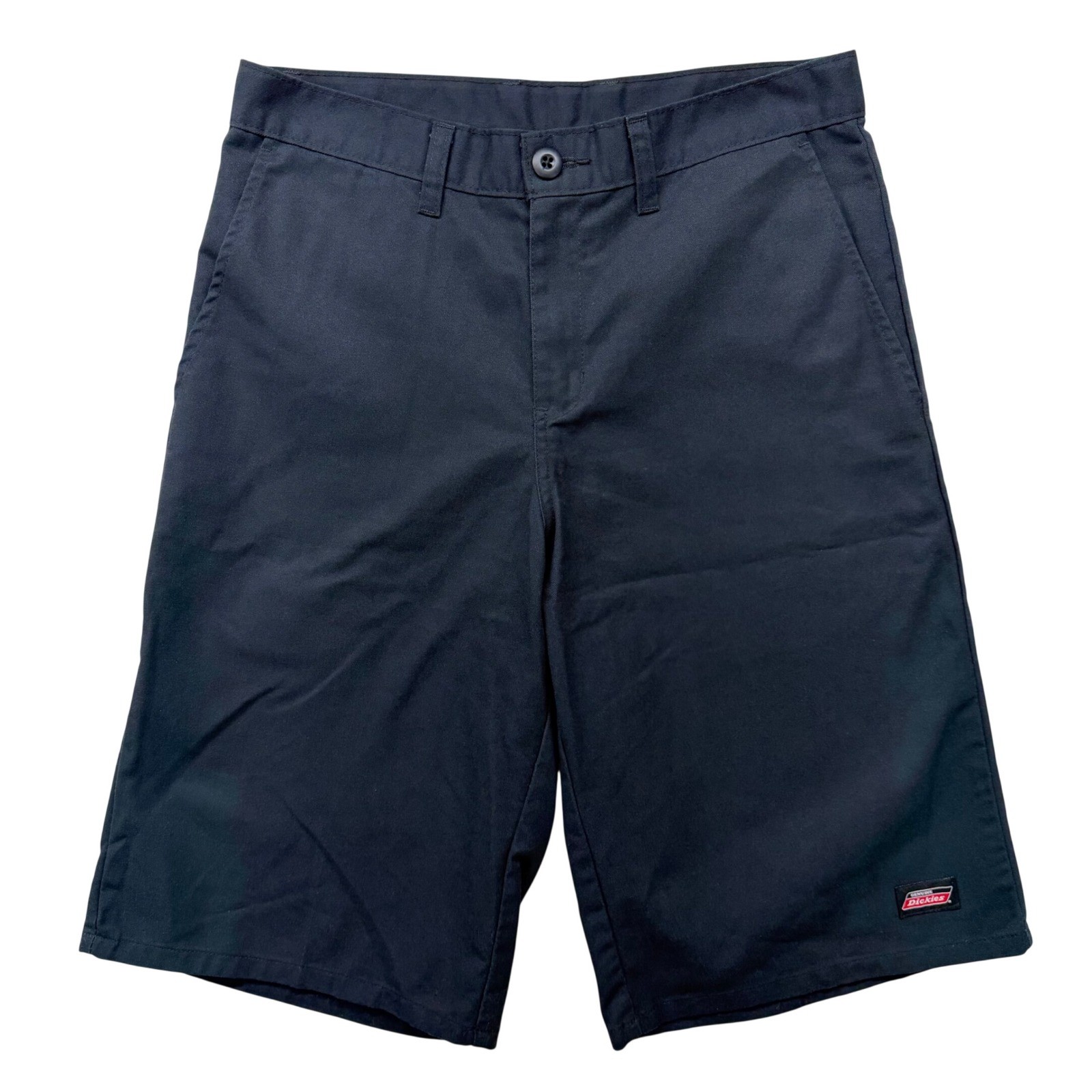Dickies Mens 30 Black Flat Front Work Shorts GR630BK Twill Loose Fit Streetwear