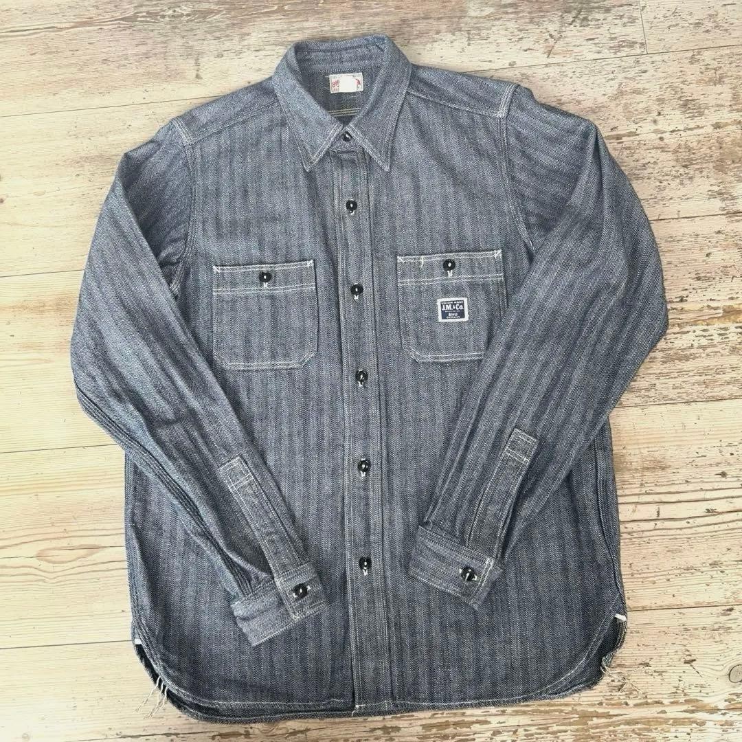 Joe McCoy Work Shirt L The Real McCoy’s Indigo Chambray Style Japan