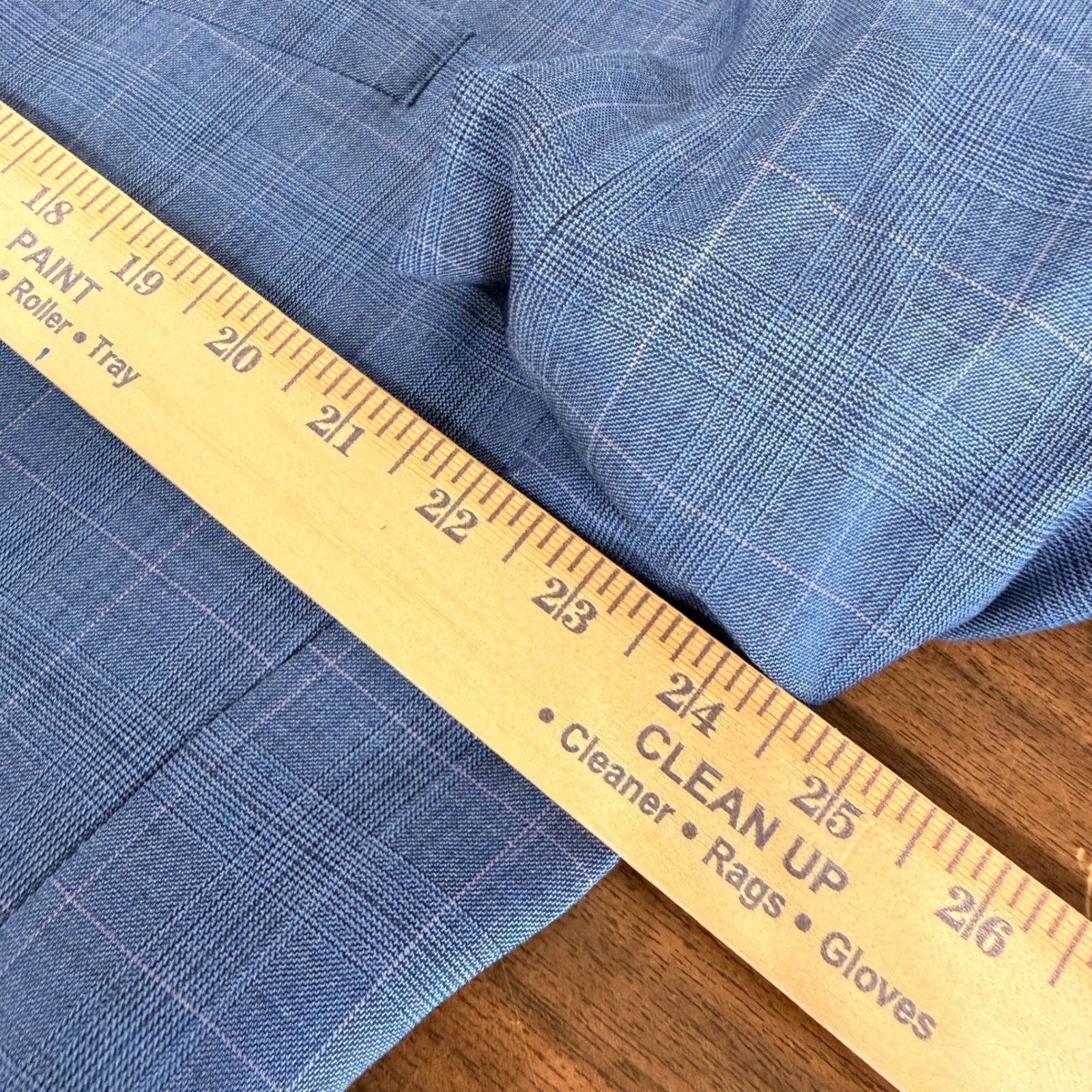 NEW Jos. A. Bank Blazer Mens 48R Sport Coat Blue Glen Plaid Tailored Fit Jacket