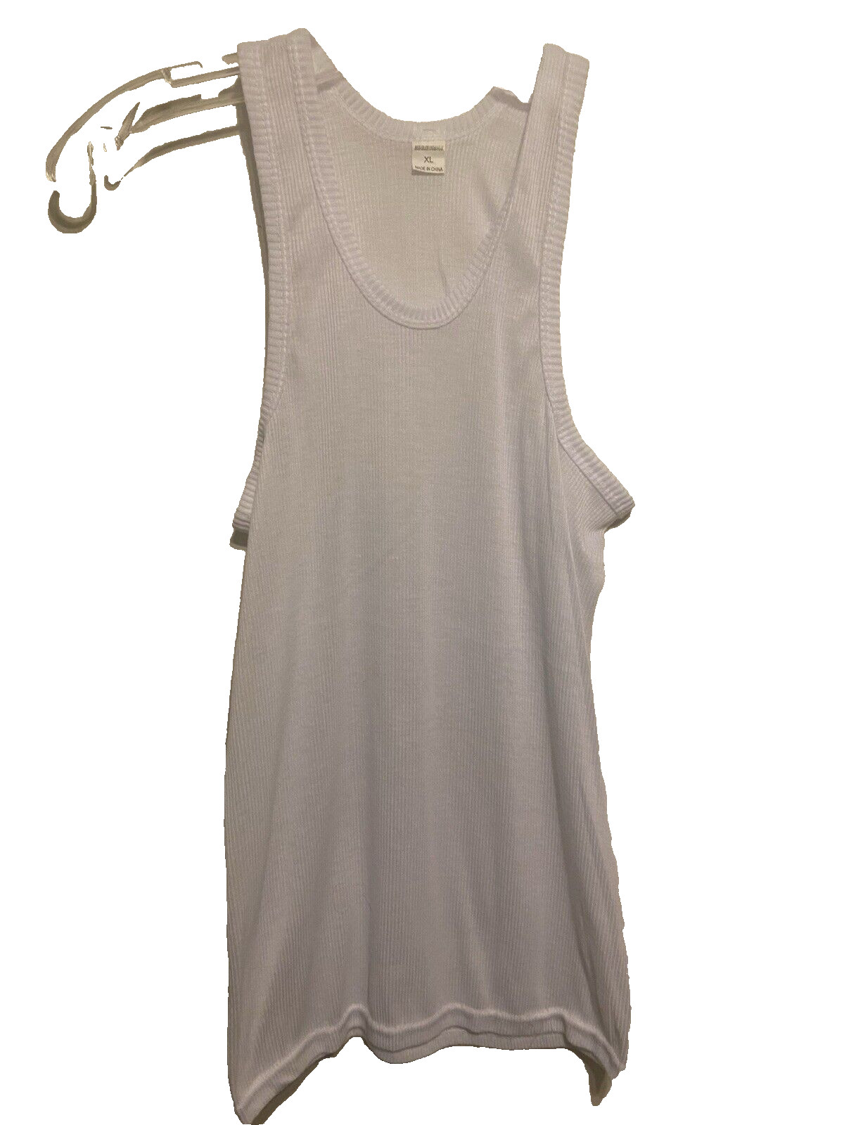 Unbranded Men’s Tank Top Ribbed Size Small Equivalent, China NWOT (lot of 2)