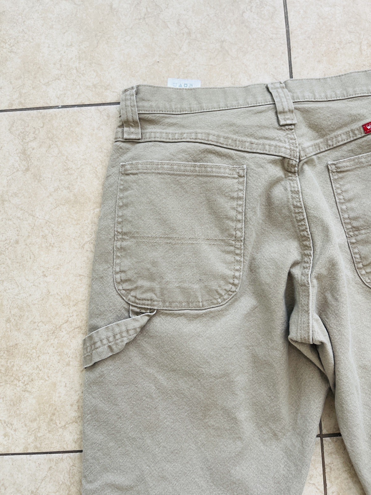 Wrangler 1094LXWCK Carpenter Pants Men’s (30×30) Tan Work Utility Denim Beige