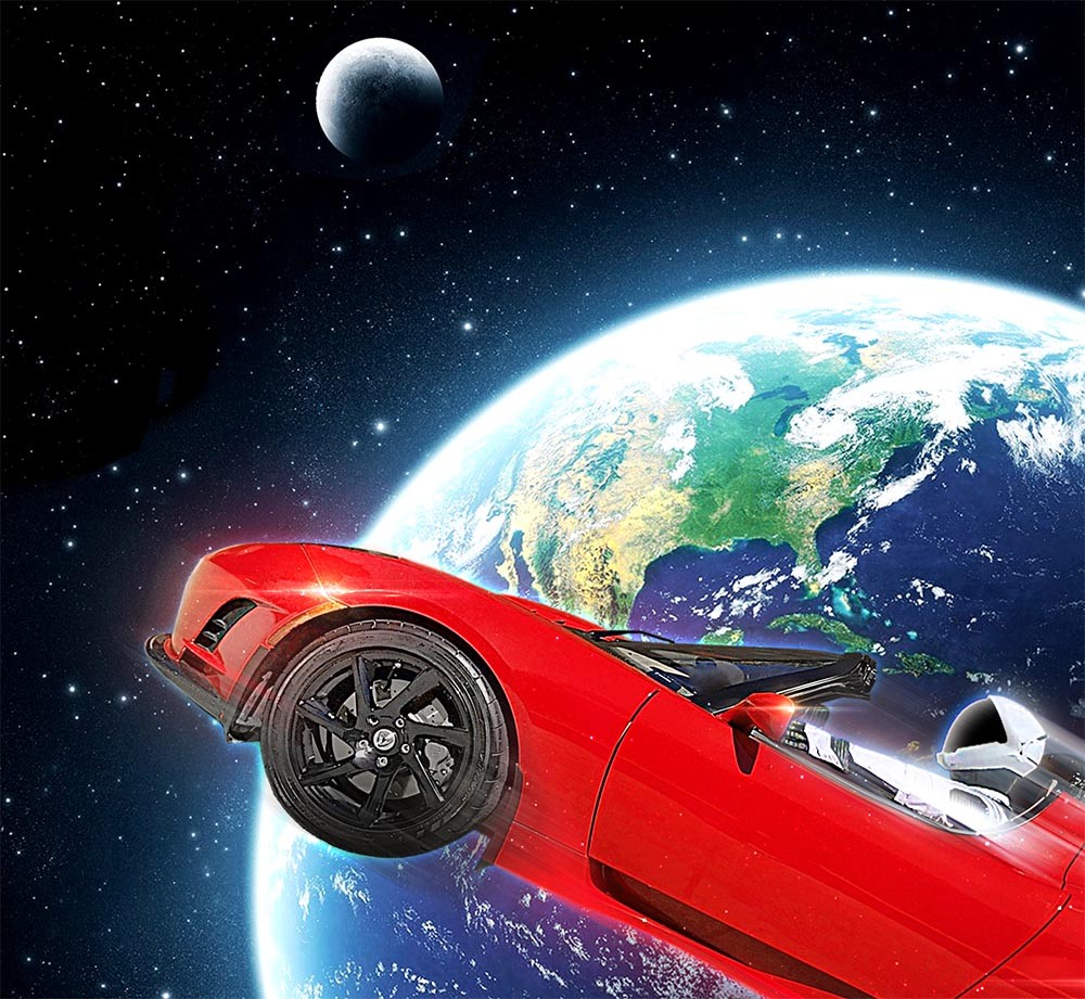 SpaceX t-shirt, Roadster t-shirt, Elon Musk, Tesla t-shirt, Falcon Heavy, NASA