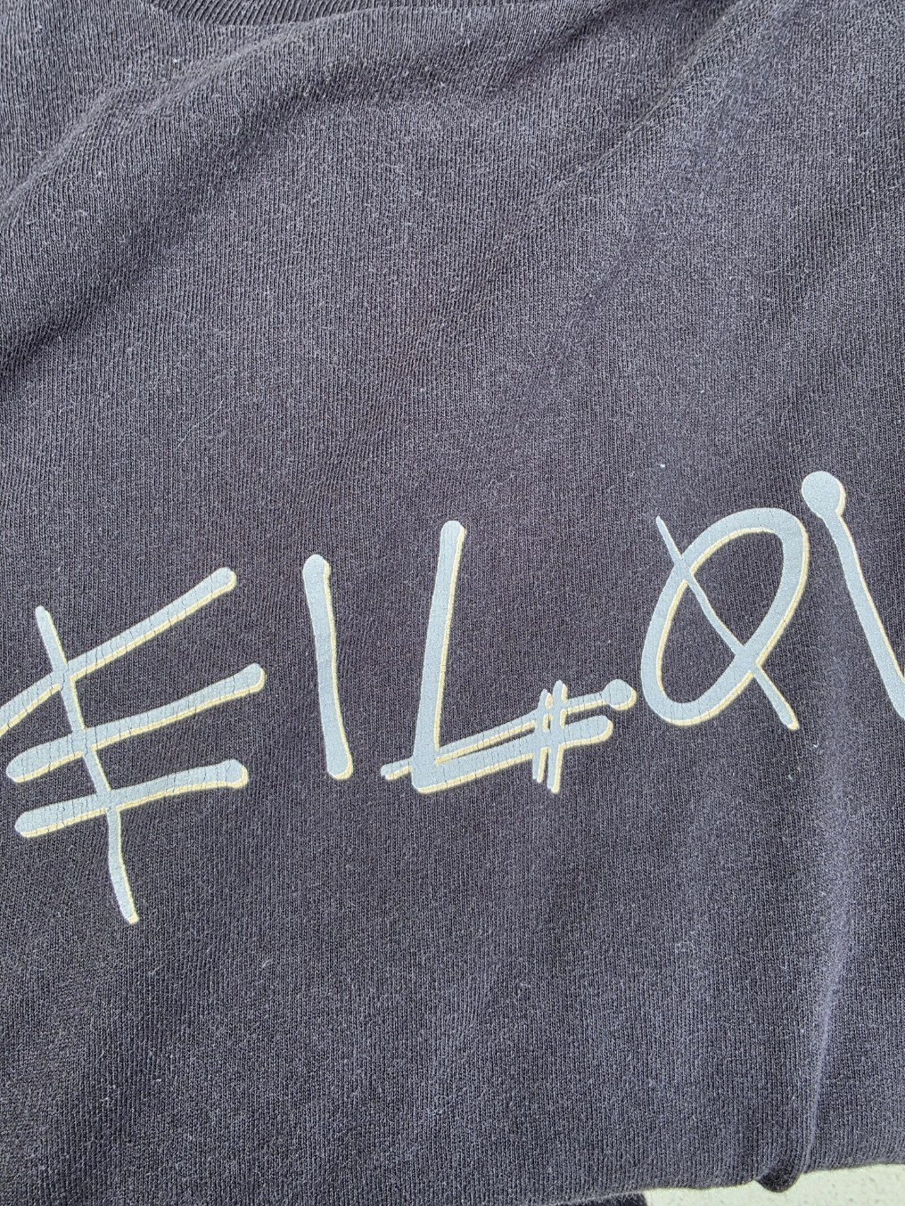 Vintage Stussy x Leilow Hawaii T Shirt XL Washed Black SS Link Sleeve Print