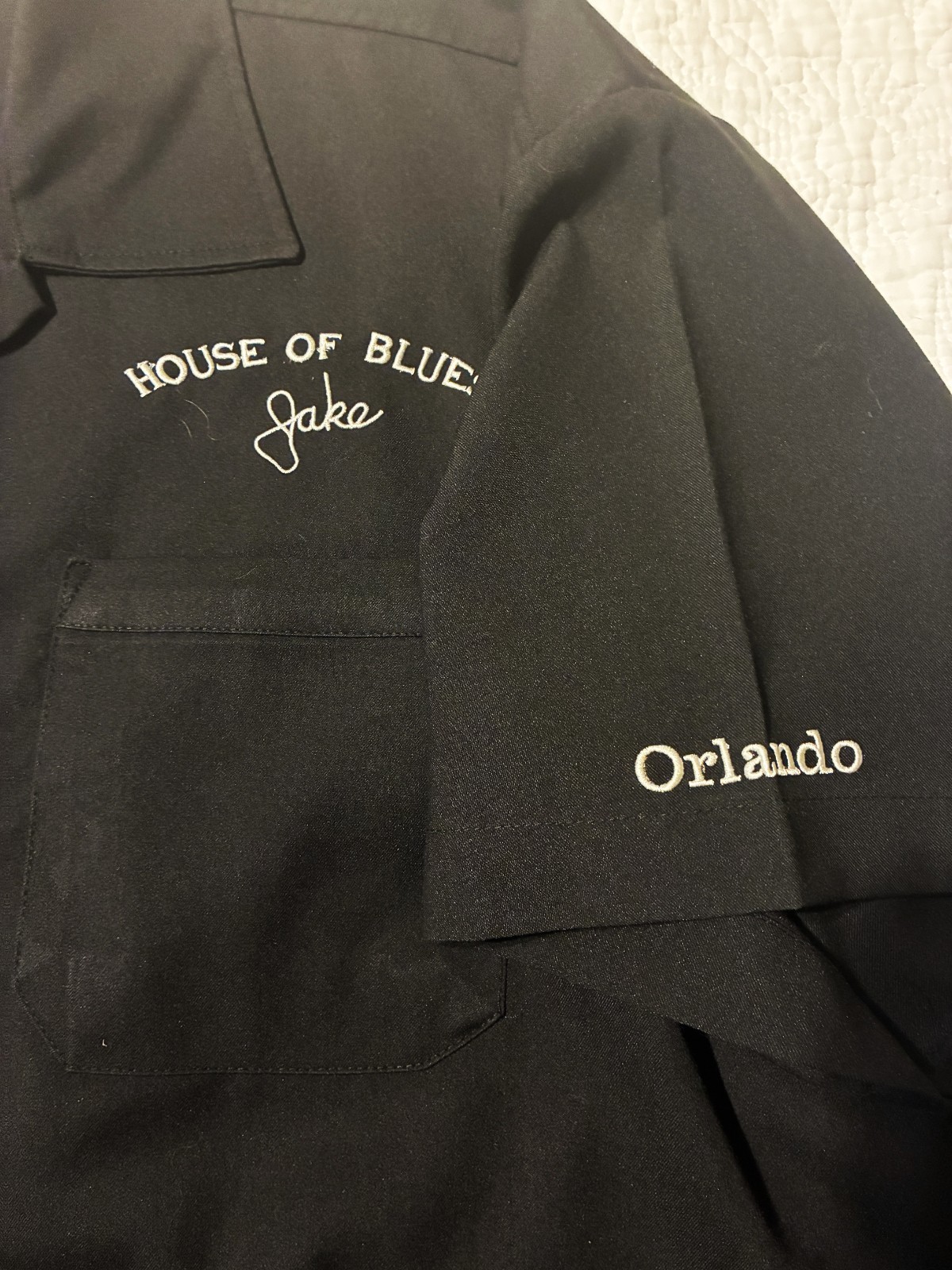 2 VTG House of Blues “The Blues Bros” Bowling Style Shirts Jake & Elwood —read