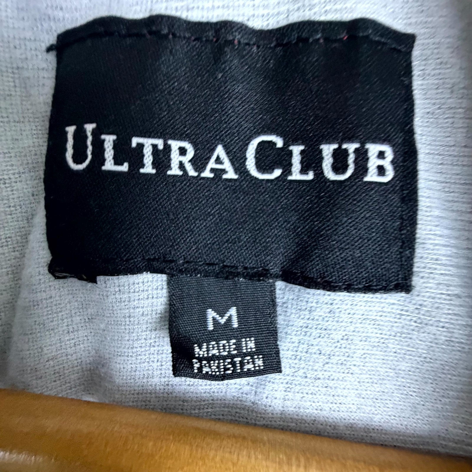 UltraClub Coach Staff Windbreaker Jacket Men Medium Blue Nylon Logo Snap Front