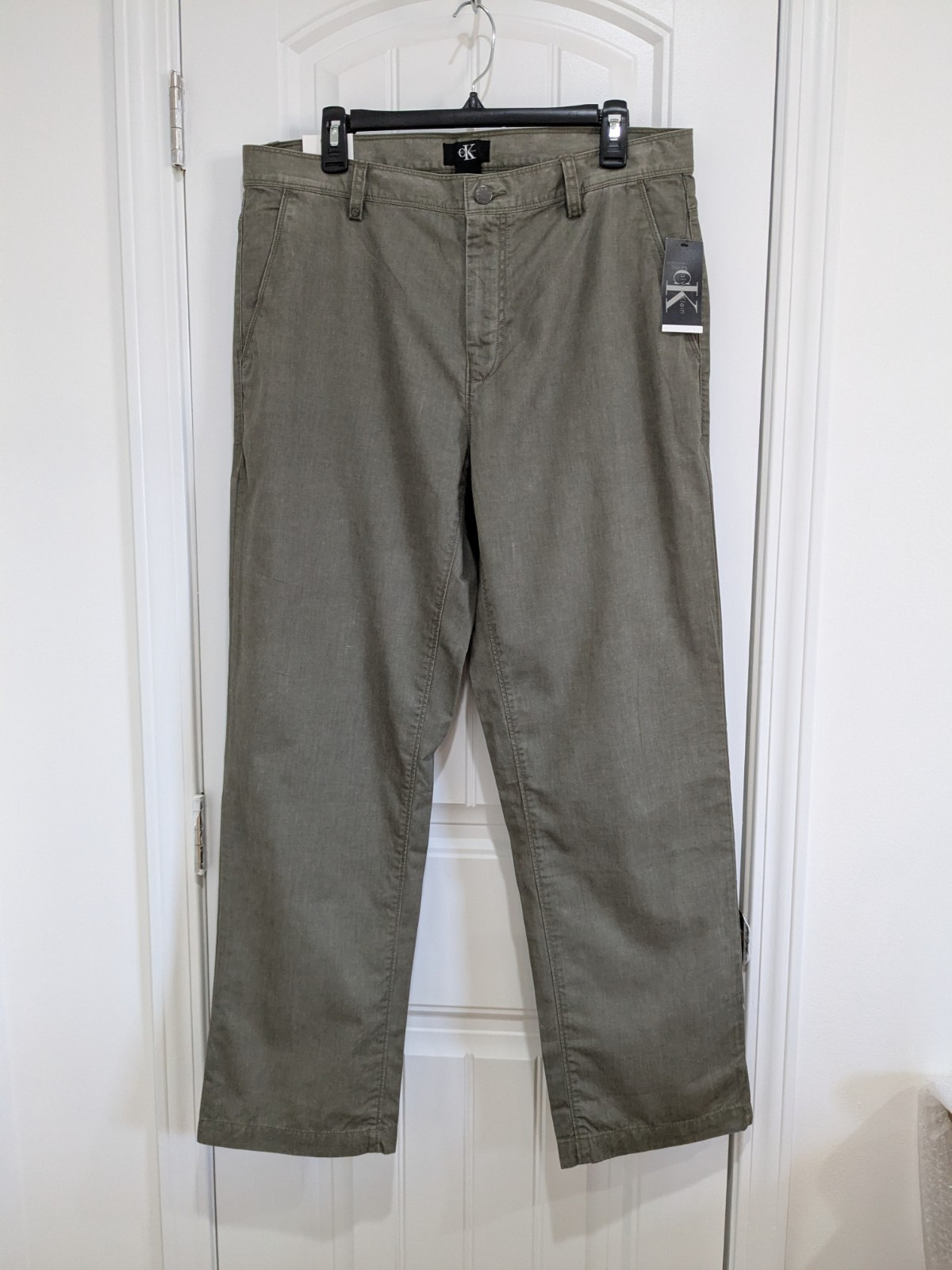 Men’s Calvin Klein Lifestyle Cotton Pants Landscape Green NWT 34×30
