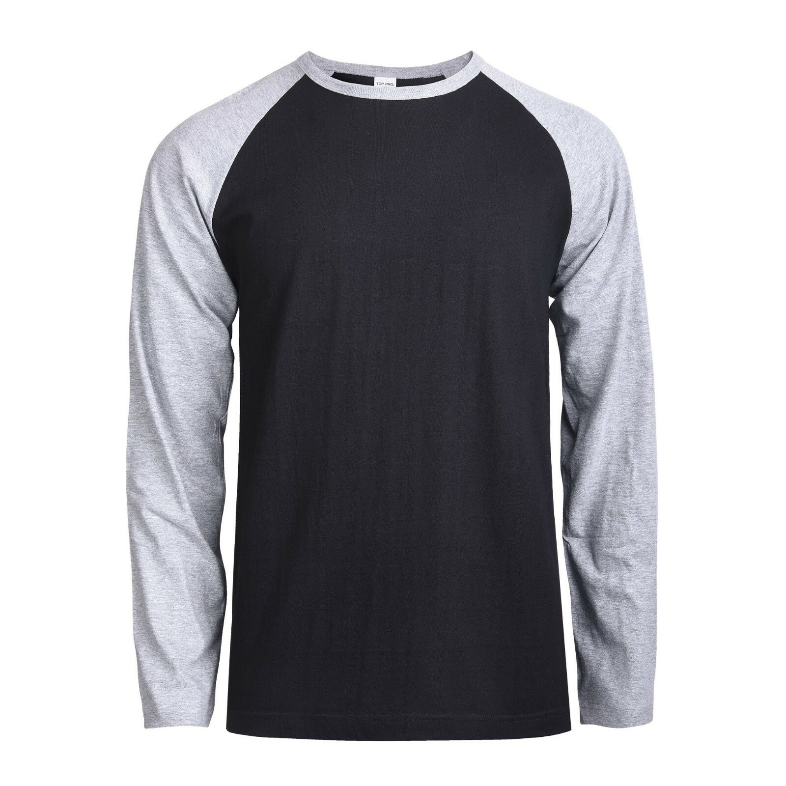 Men Baseball T-Shirt 100% Cotton Long Sleeve Soft Breathable Raglan Jersey S-3XL