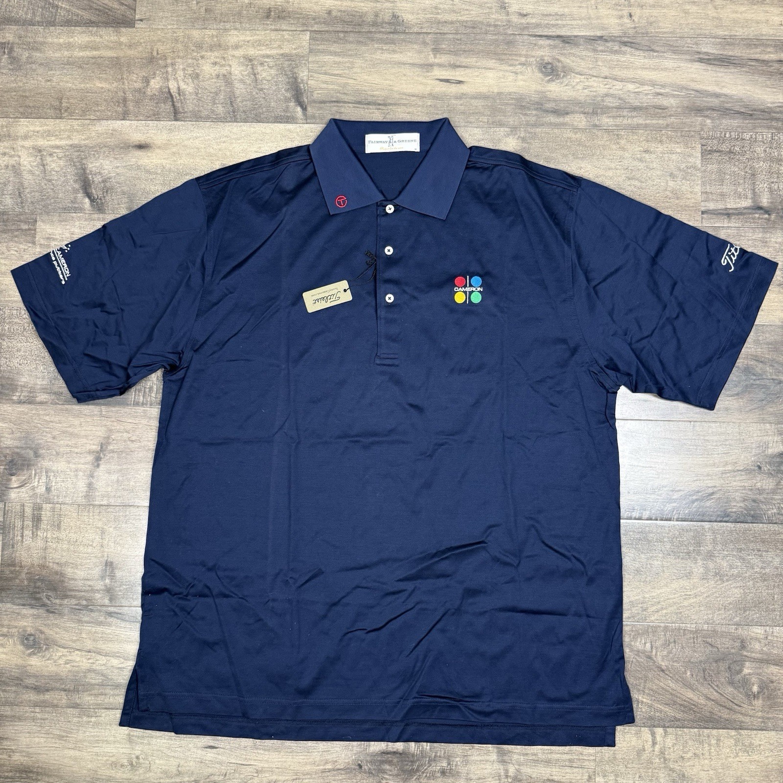 2000s Vintage Scotty Cameron Fairway & Green Studio Design Polo Navy Size XL