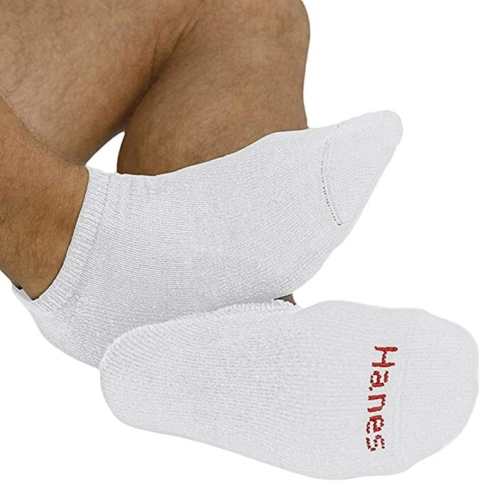 Hanes Men’s BIG & TALL 6 / 12 paris cushion No Show socks “SLIGHTLY-IMPERFECT”