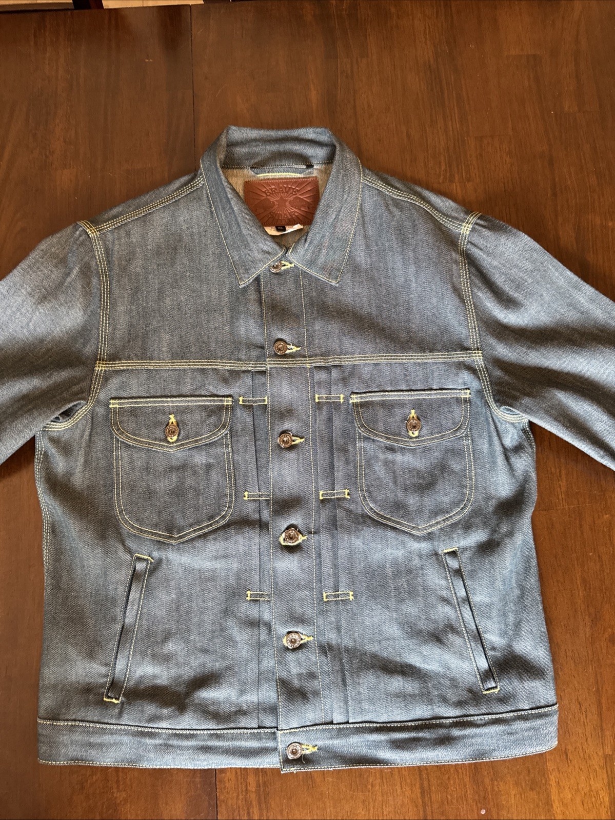 Brave Star Selvage Mojave Denim Jacket, 9oz Sun Fade, Size XL