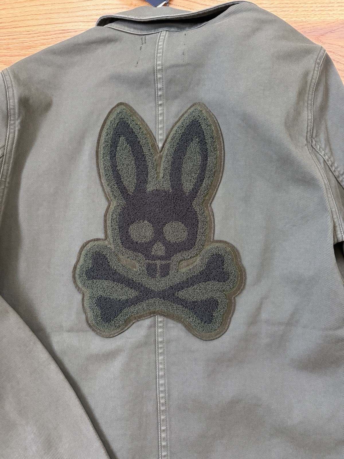 Psycho Bunny MENS SULLIVAN CHORE JACKET – B6N803U1CO Size XXS