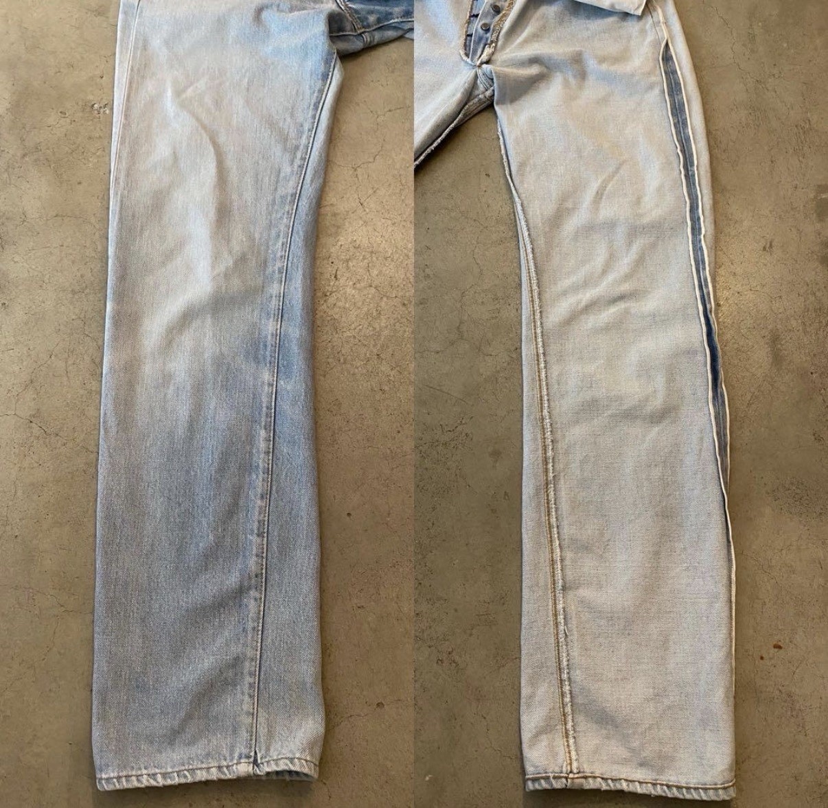 Levi’s 501 Vintage 70s Redline Selvedge Blank Tab Made in USA W31 L32 Light Wash