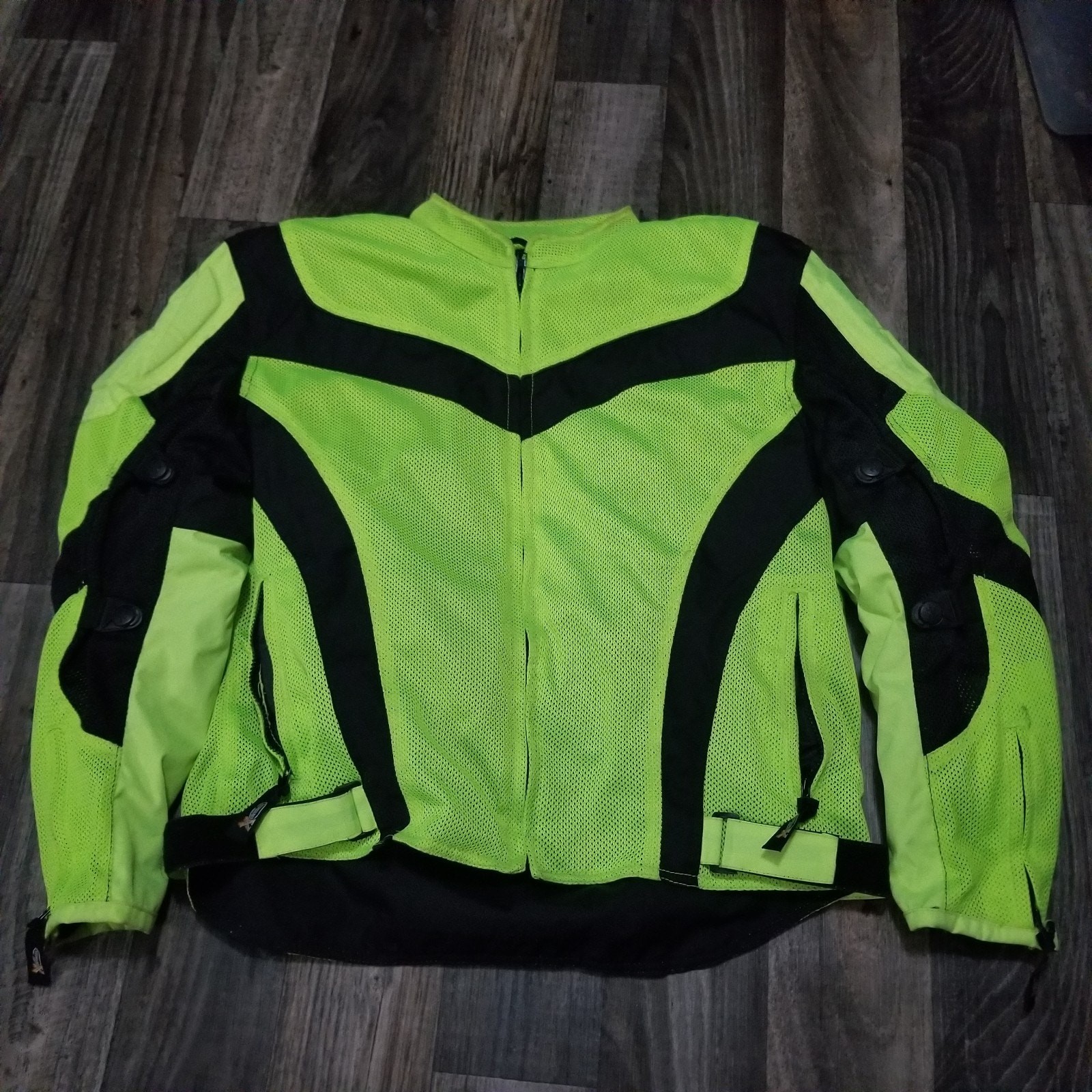 Xelement Motorcycle Jacket Nylon Hi-Visibility PADDED Racing Men’s Size XL