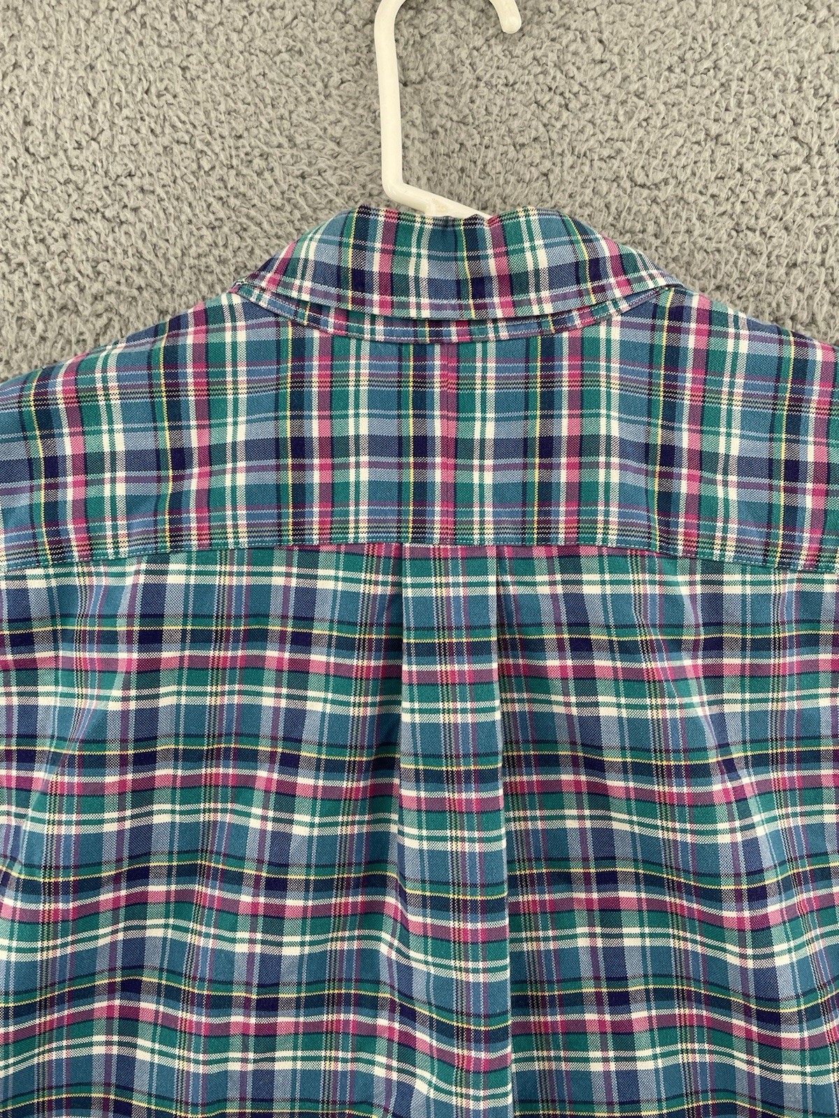 Ralph Lauren Button Down Shirt Mens XL Plaid Long Sleeve Colorful Classic Fit