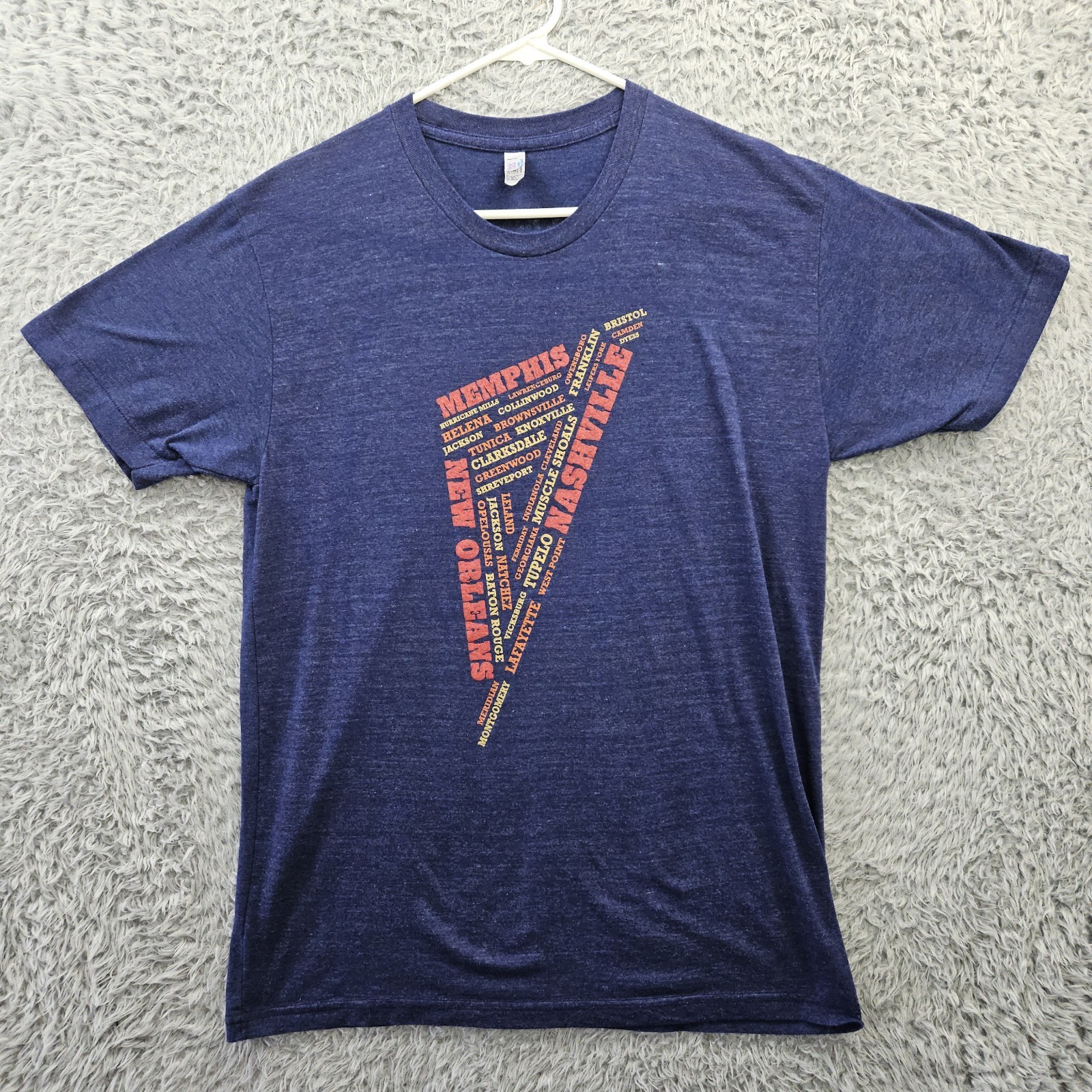 Americana Music Triangle Vintage T Shirt Large Alternative Indie Country USA