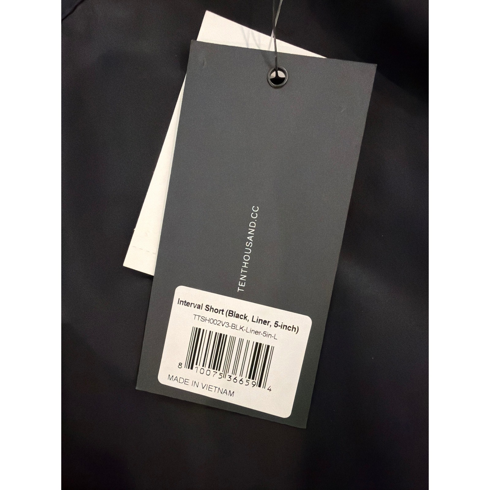 Ten Thousand Men’s Interval 5″ Lined Short Black size Large NWT ($78 Retail)