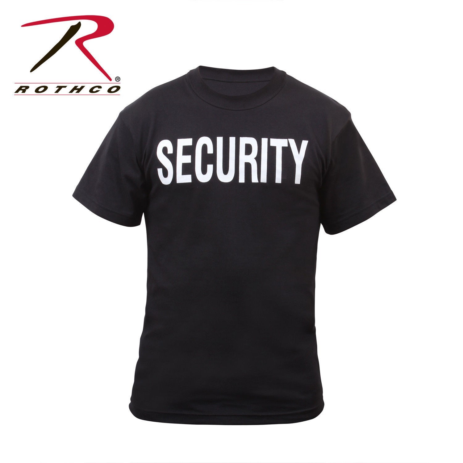 security black T-SHIRT double sided print on front and back rothco 6616 S – 8X