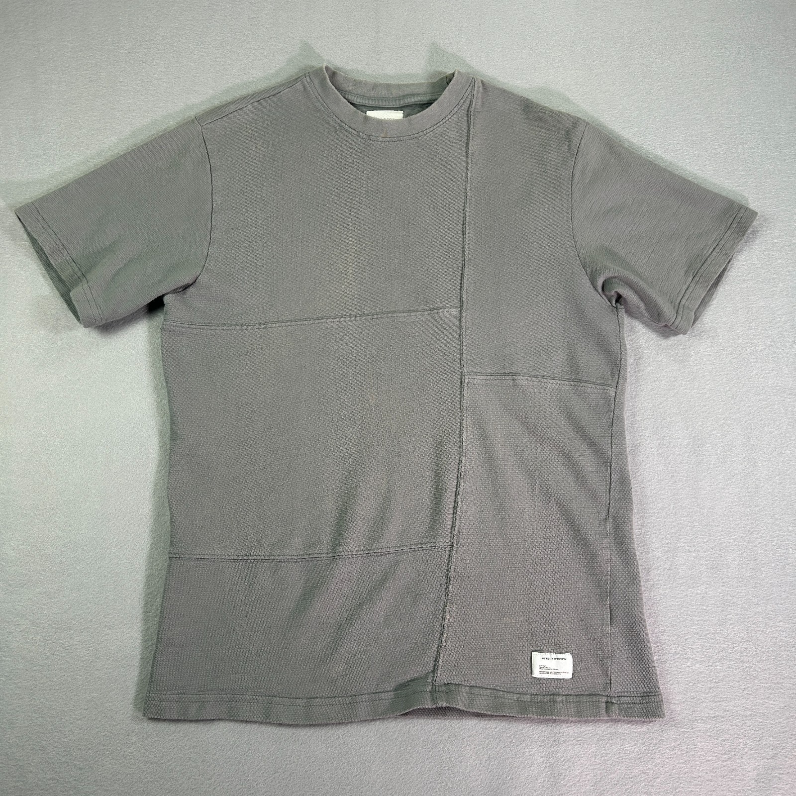 Public Supply Men’s Shirt Small Grey T-shirt Short Sleeve Heavyweight Relaxed