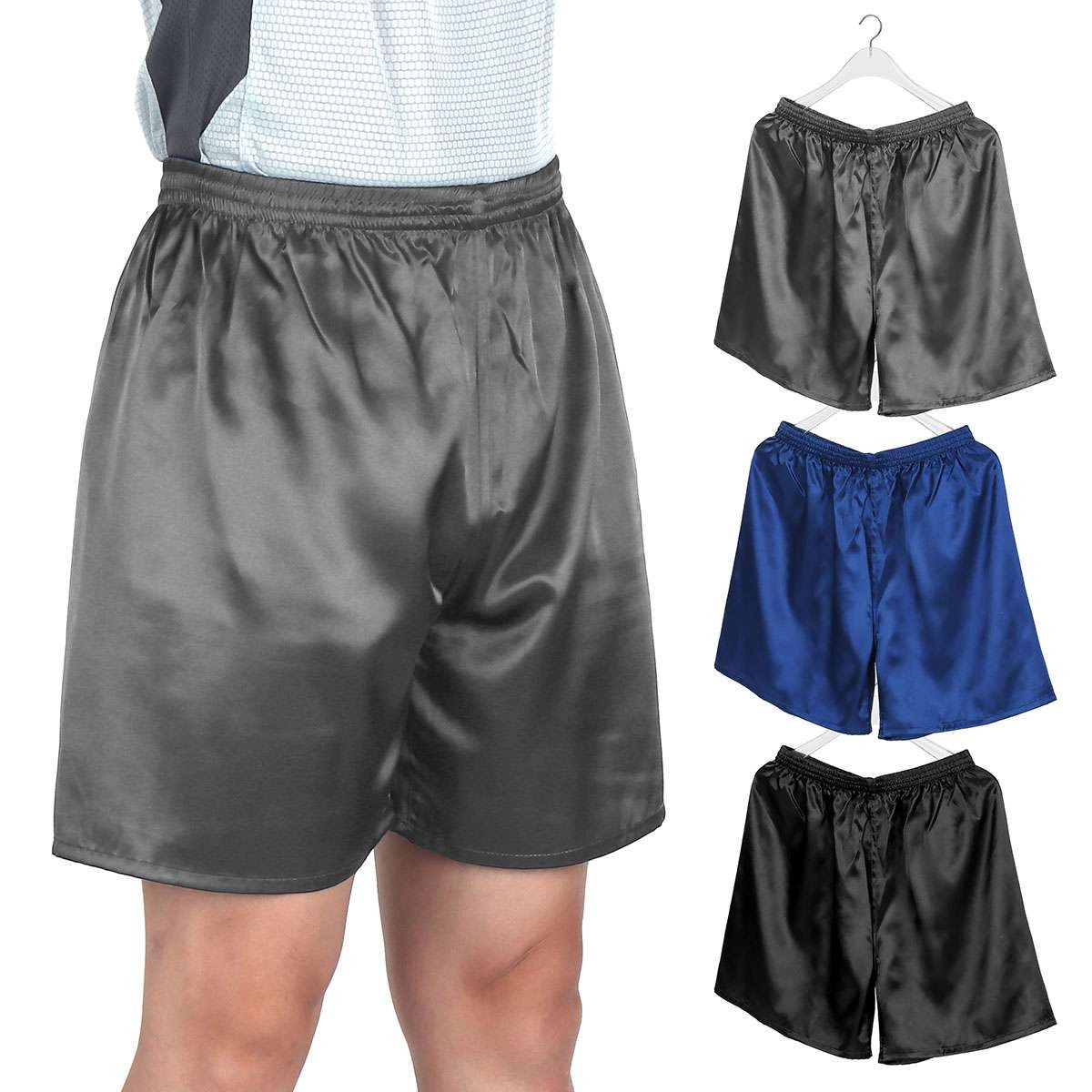 Mens Satin Silk Boxers Shorts Sleepwear Underwear Pants Nightwear Pyjamas Bikini