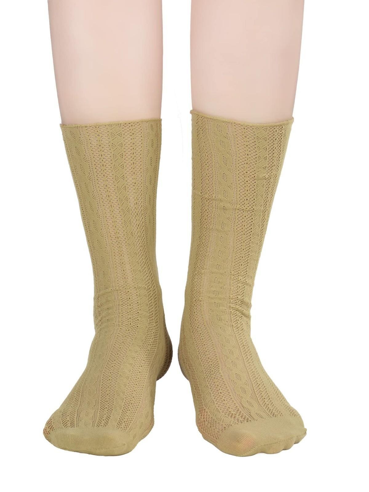 6 Pairs Women Lace Socks Mesh Sheer Ankle Socks Through Transparent Tulle Hig…