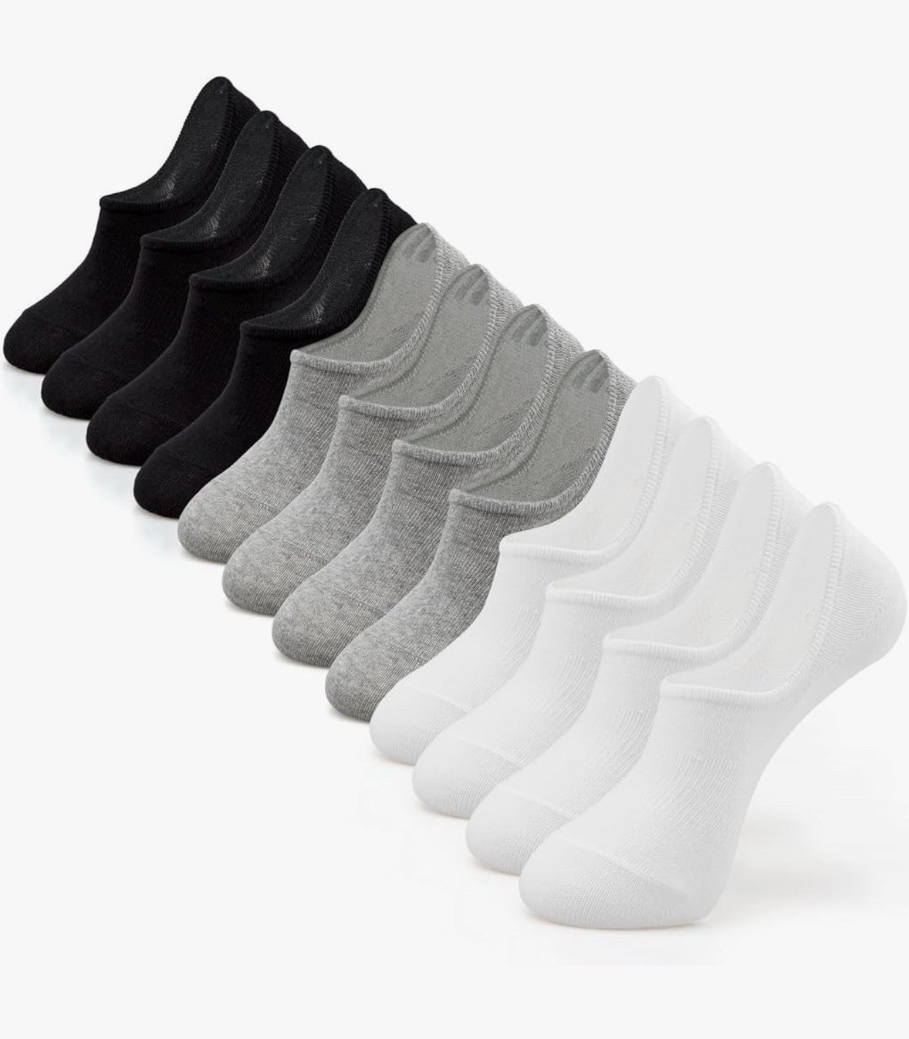 No Show Socks Men Low Cut Ankle Short Socks for Men with Non-Slip Grip