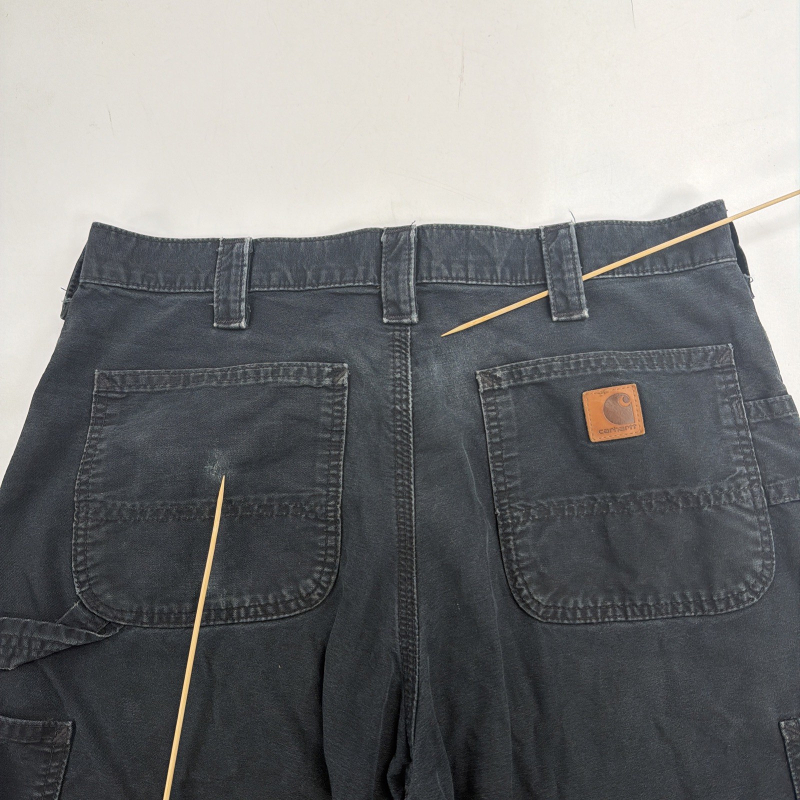 Carhartt Carpenter Work Pants Size 34 X 32 Black