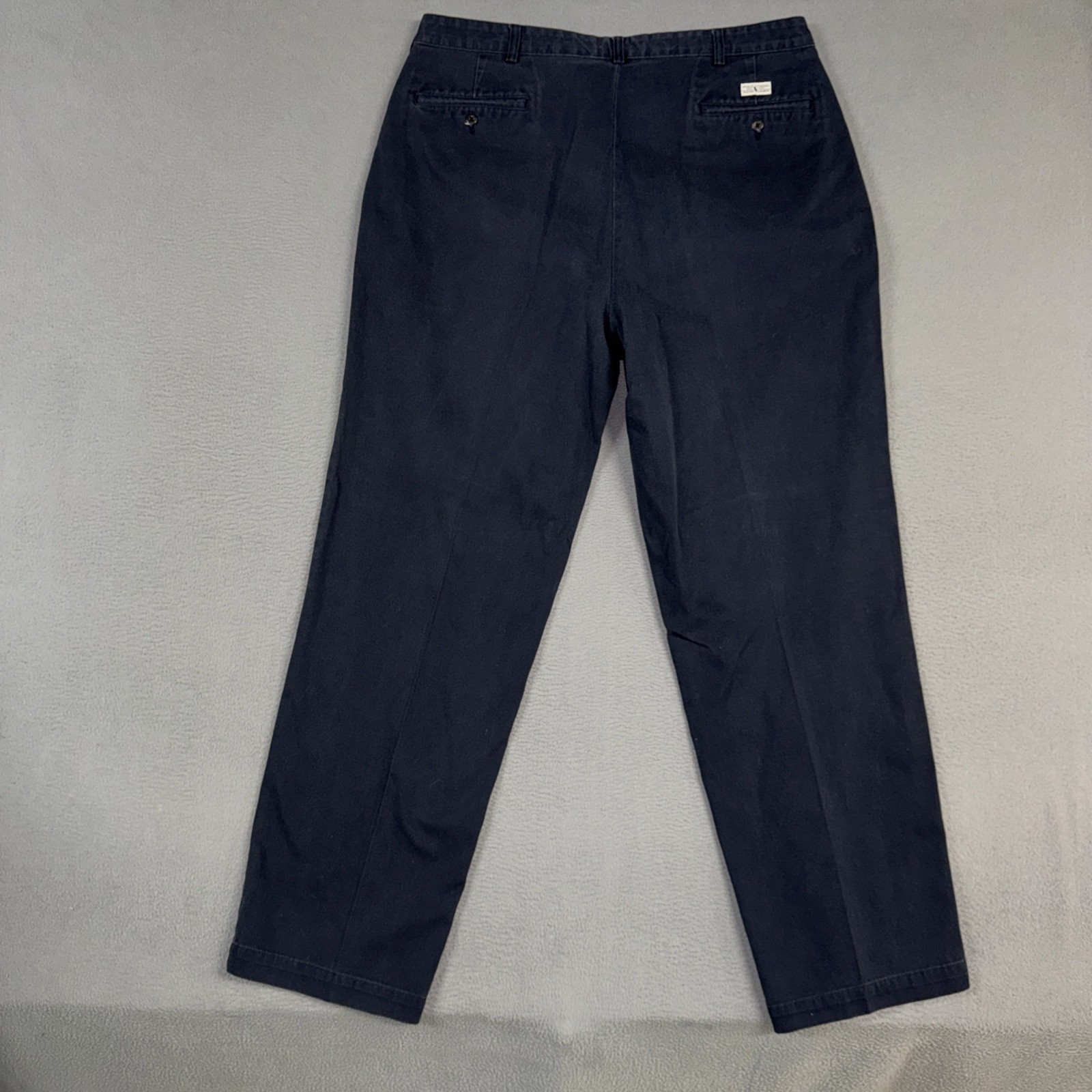 Polo Ralph Lauren Pants Mens 38×32 Blue Andrew Pant Pleated Chino Cotton Vintage