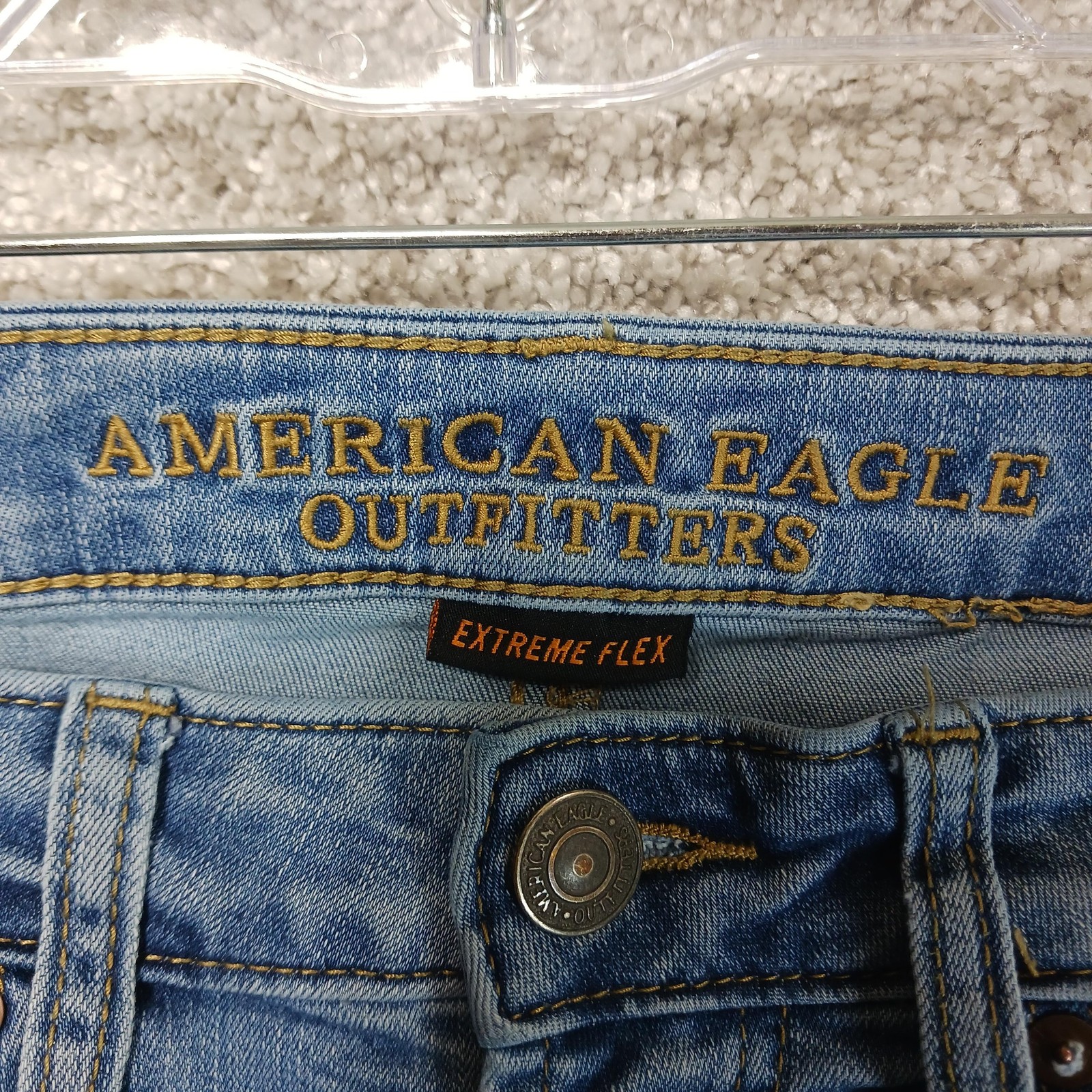 American Eagle Outfitters Jeans Mens 29×32 Slim Straight Extreme Flex Distressed