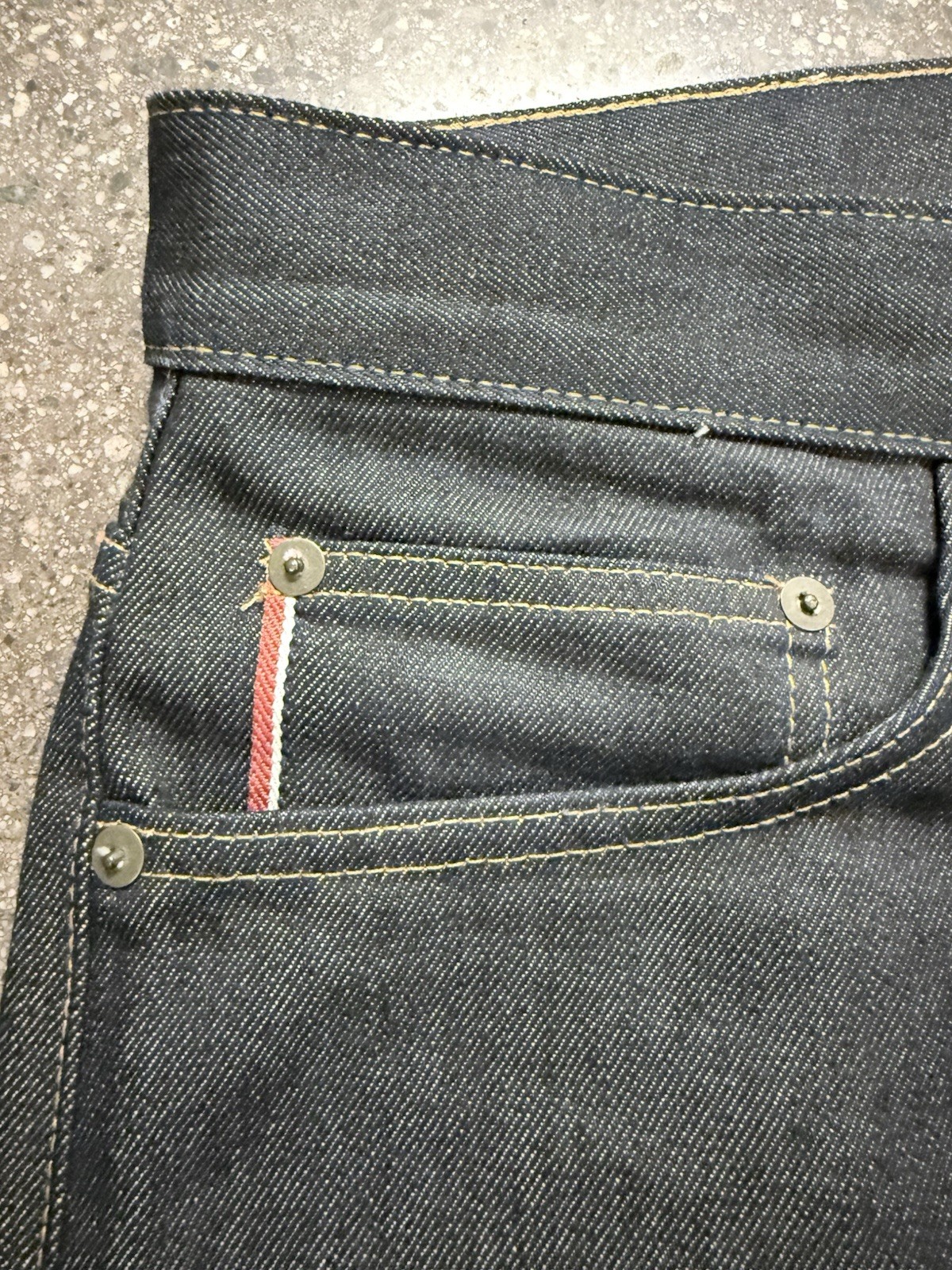 Brave Star 14oz slim Straight Dusty Blue Selvedge Denim Size 36W 36L