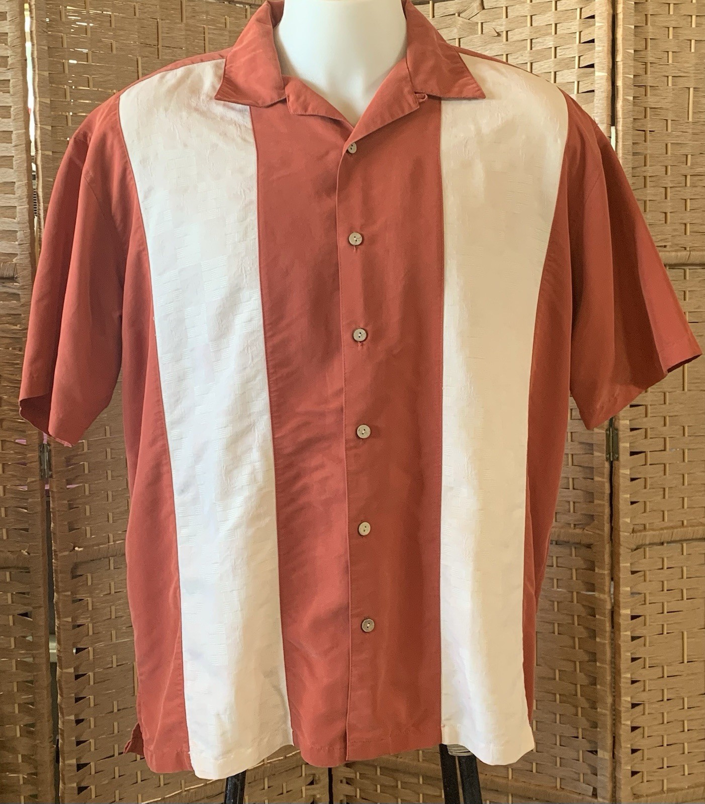 Men’s Dunbrooke Sopranos Style Short Sleeve Shirt, Size XL