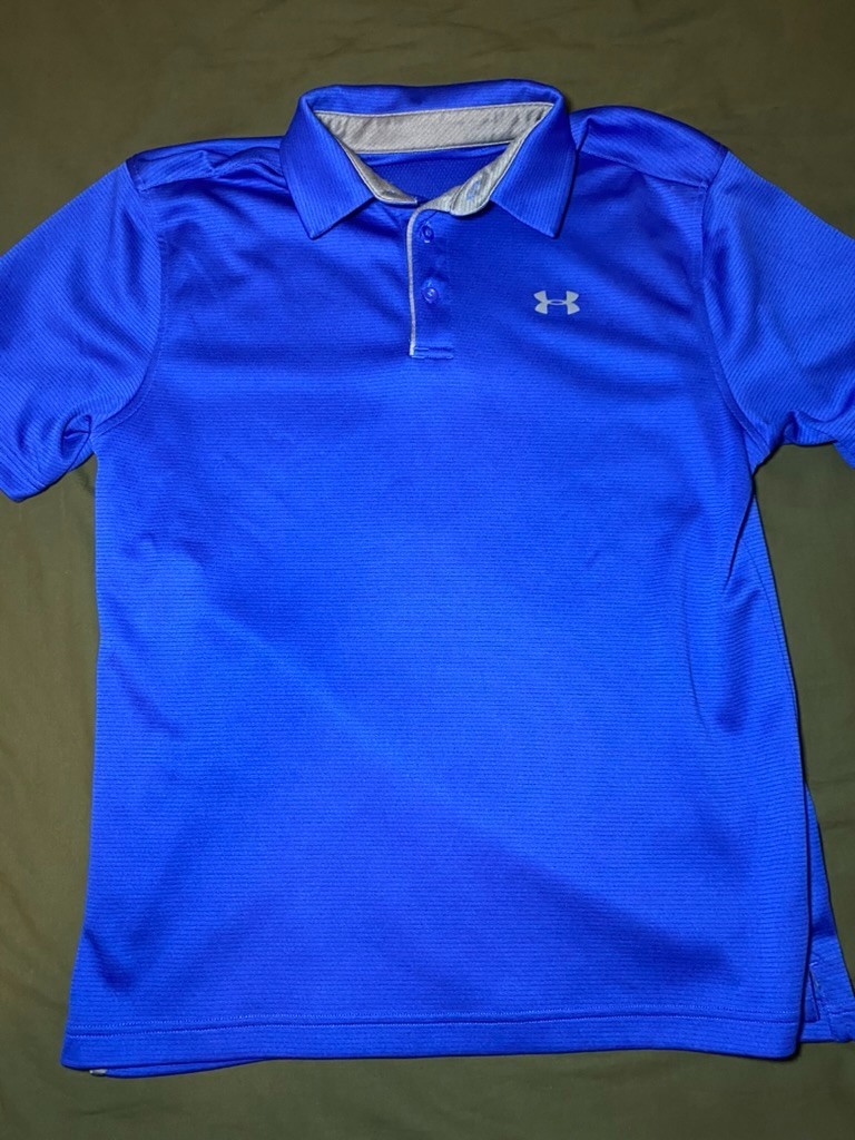 Blue Underarmor Golf Polo Mens Medium