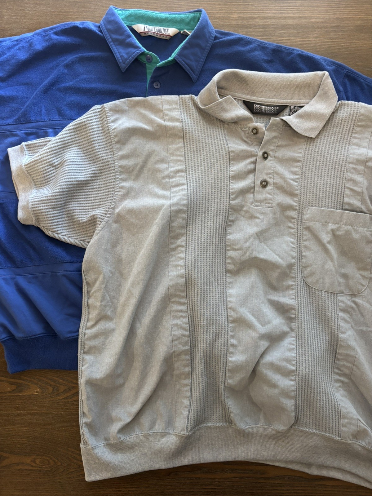 2 VTG Knightsbridge Menswear 2XL Polo Shirt Y2K 90’s Retro