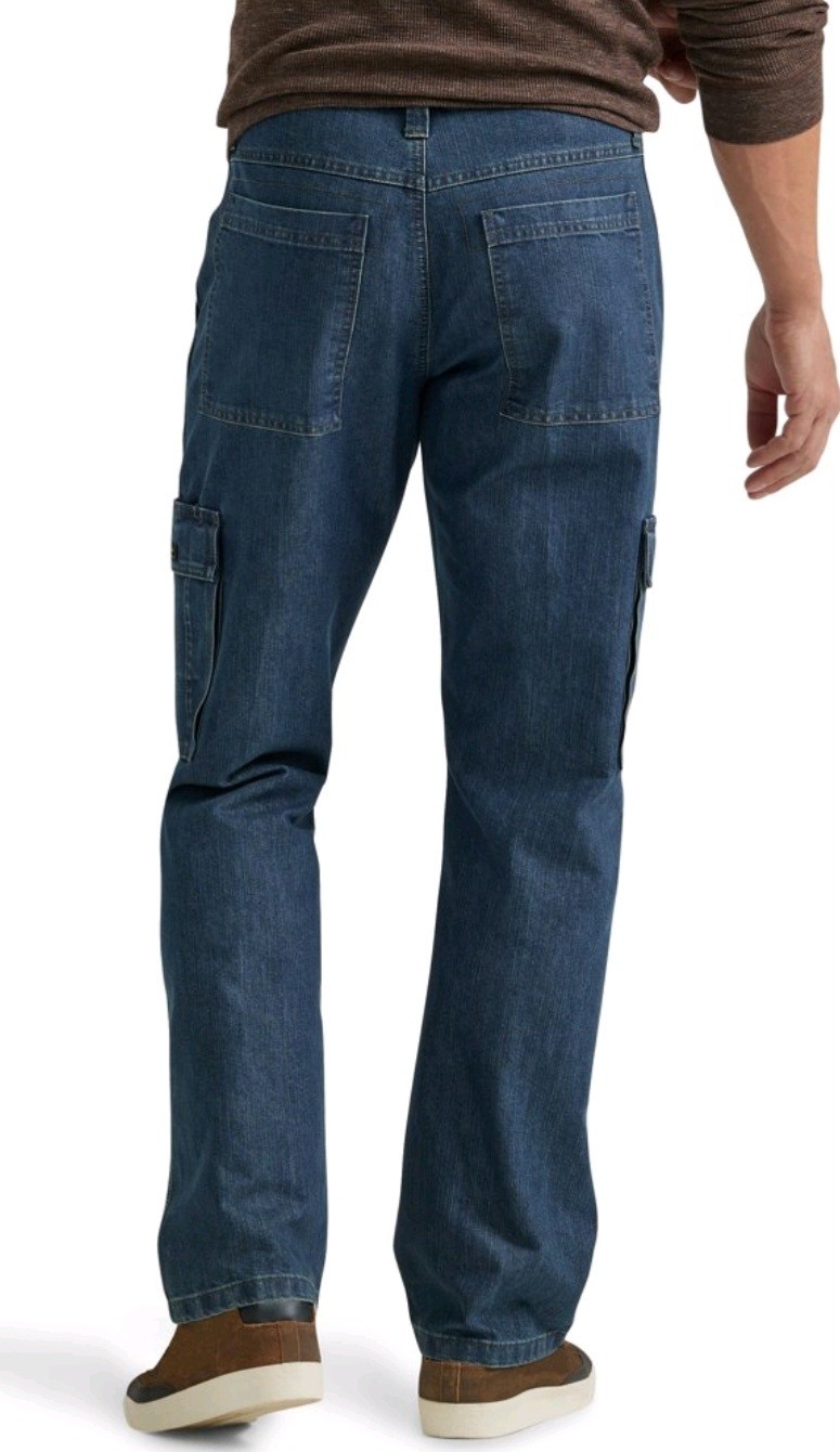 Wrangler Men’s Cargo Jeans 6 Pocket – Relaxed Fit – 1070LGWDS 42×30