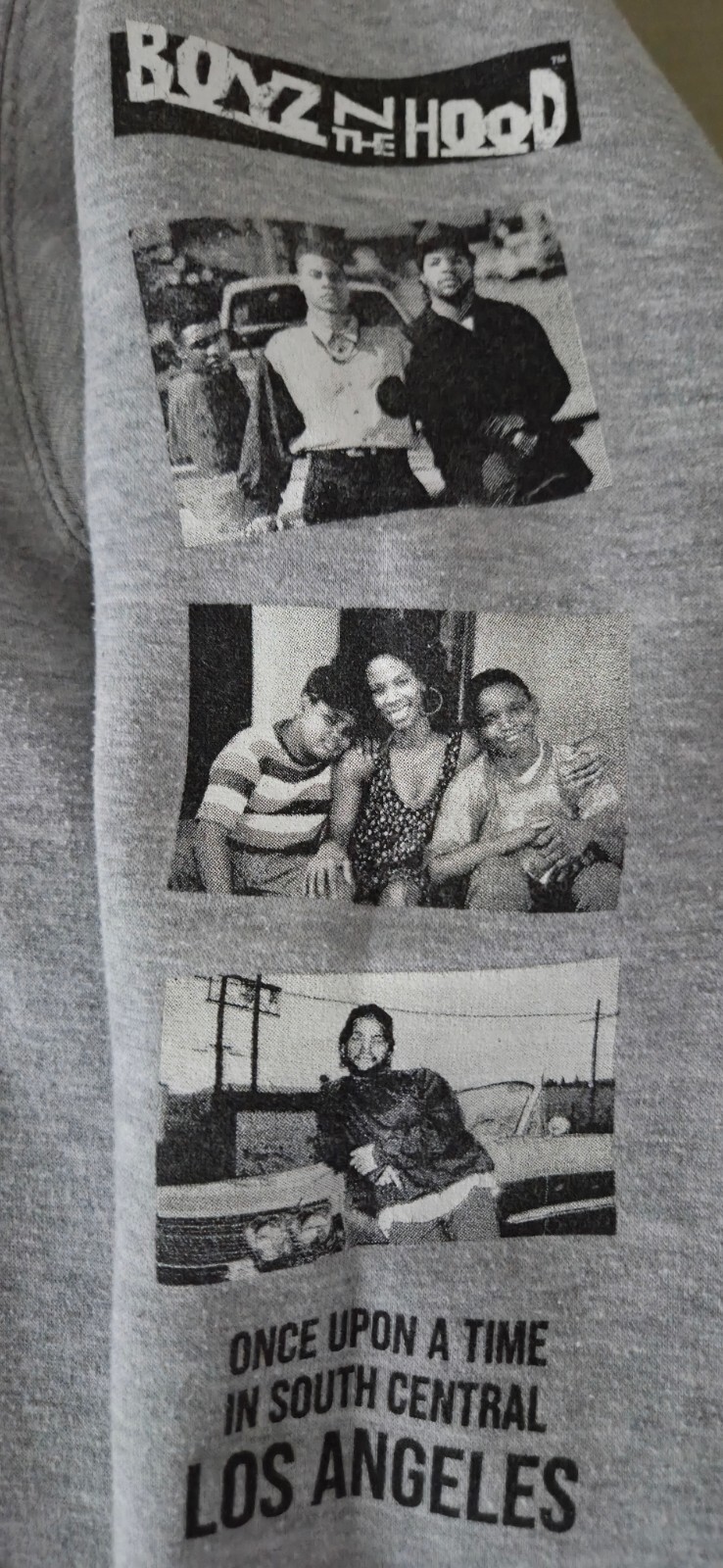 Philcos Boyz N The Hood Graphic Pullover Hoodie (Gray) – Medium
