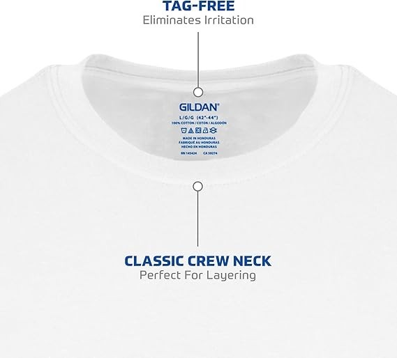 6PCS Camisetas Hombre Cuello Redondo Algodón Suave Básicas Cómodas Talla US Size