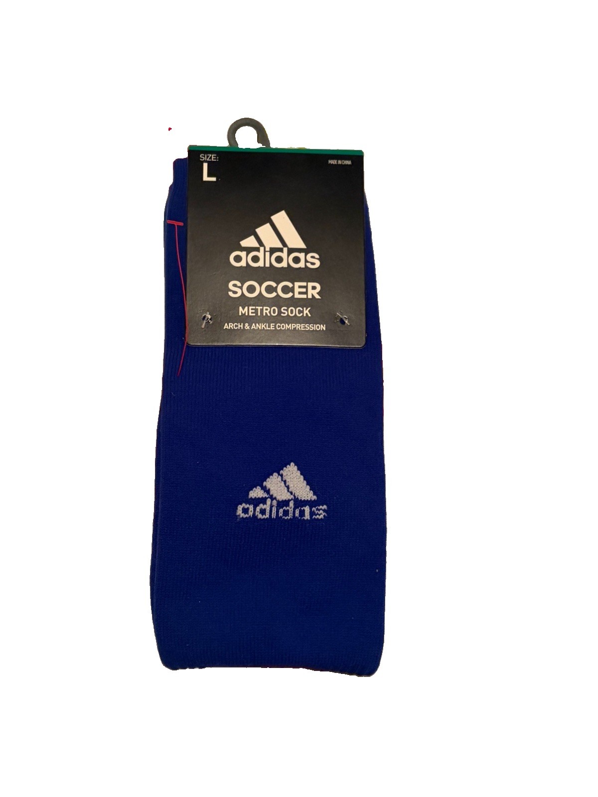 Adidas Soccer Metro Sock Improved Fit Over the Calf Blue Size L 9-13 New