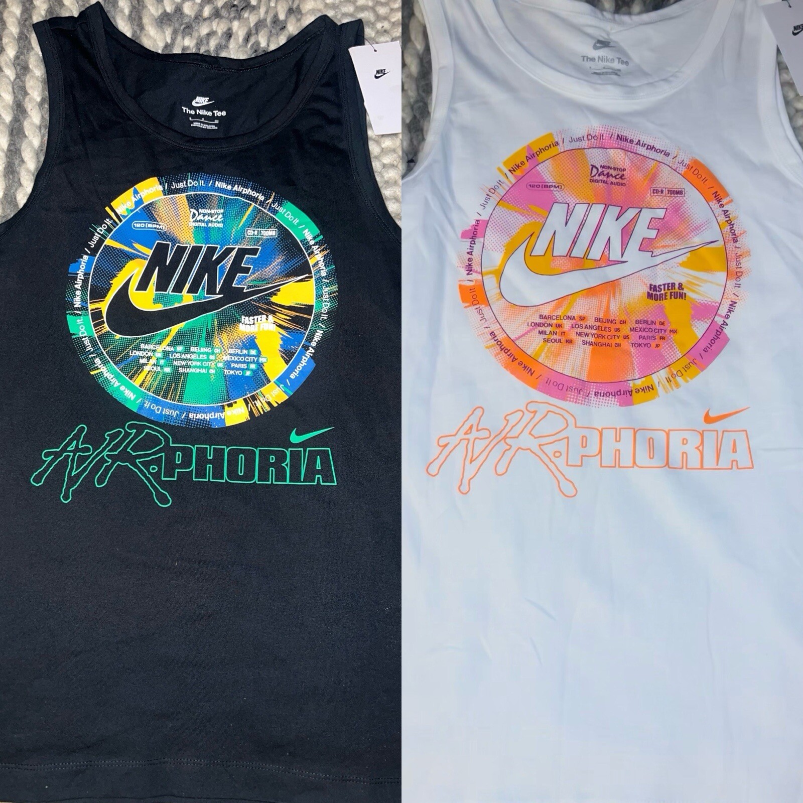 NWT Nike Sportswear Air-phoria Tank Top White or Black Men’s Sz S-XXL FV3726 $35