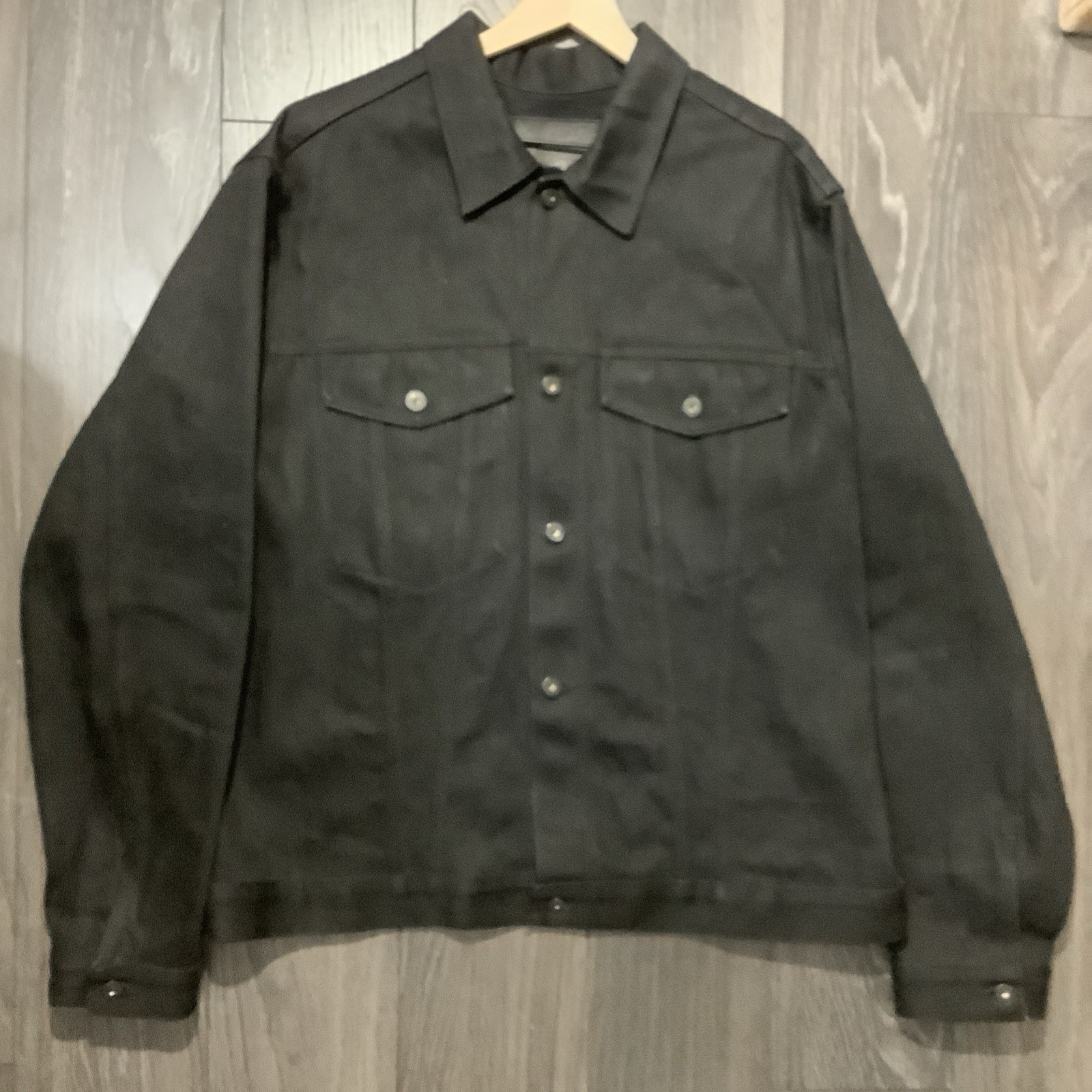 Naked & Famous El Diablo Denim Jacket Black 20oz Heavyweight Selvedge Mens 2xl