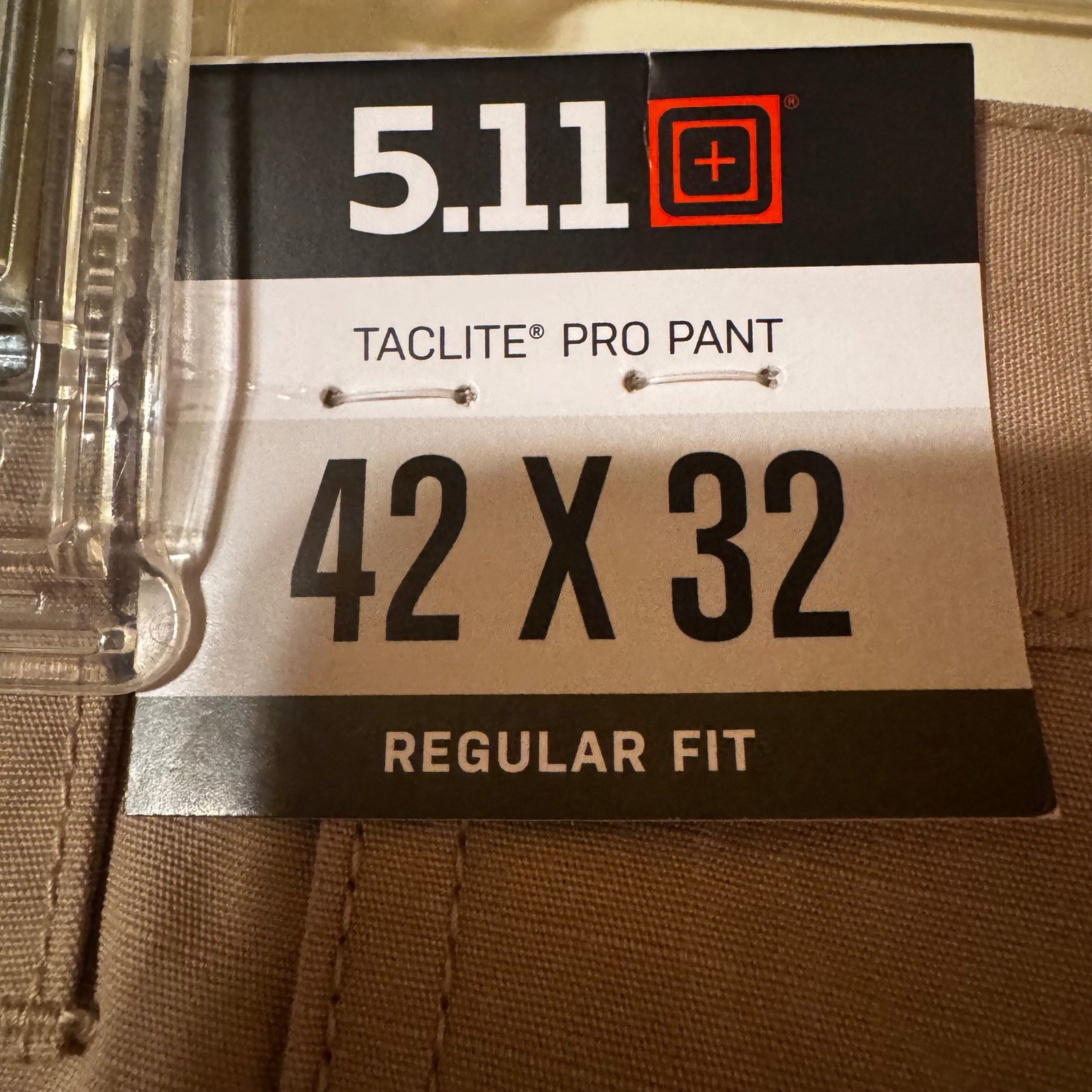 5.11 Tactical Taclite Pro Pants Mens 42×32 Khaki Ripstop Cargo Trousers 74273