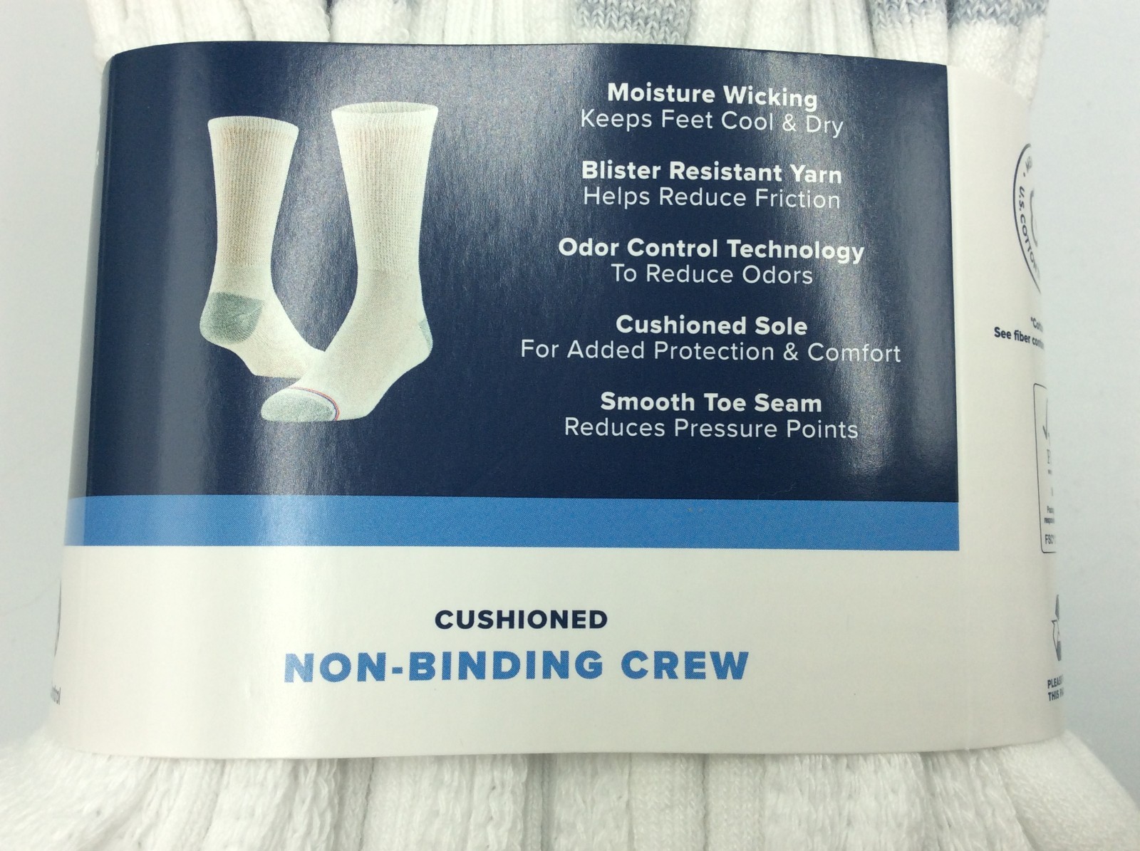 MediPeds Men’s Non-Binding Crew Socks, 12-Pairs, Large Shoe Size 7-12🎈FREE SHIP