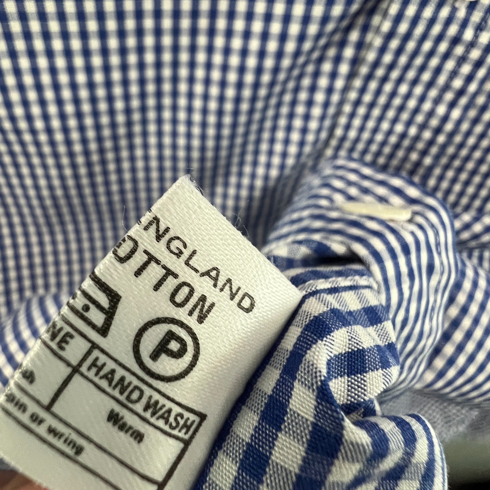 Harvie & Hudson Old Money Blue Gingham Shirt British Smart Casual Jermyn St XL