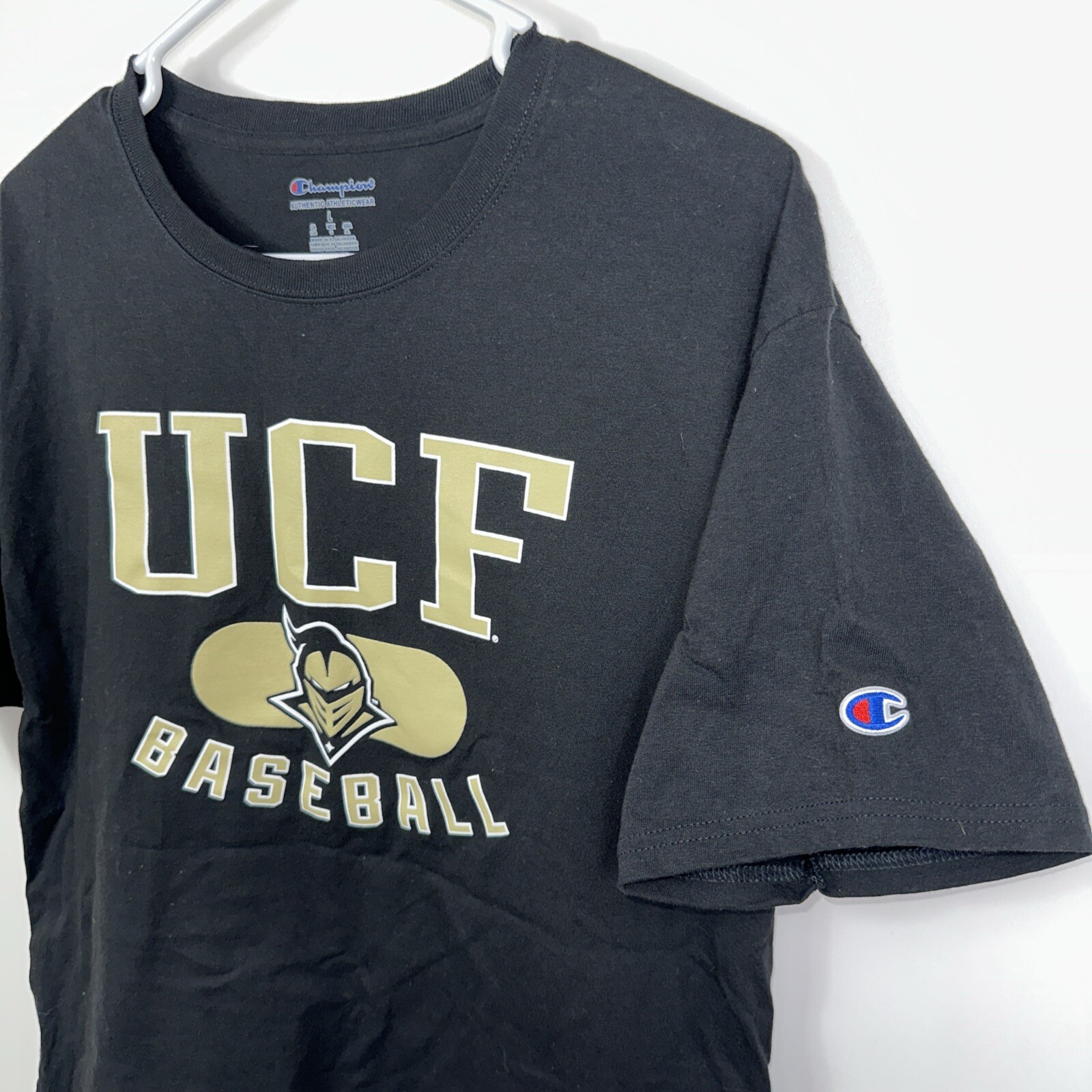 Champion x UCF Knights Baseball Men’s Large Black Cotton S/S T-shirt
