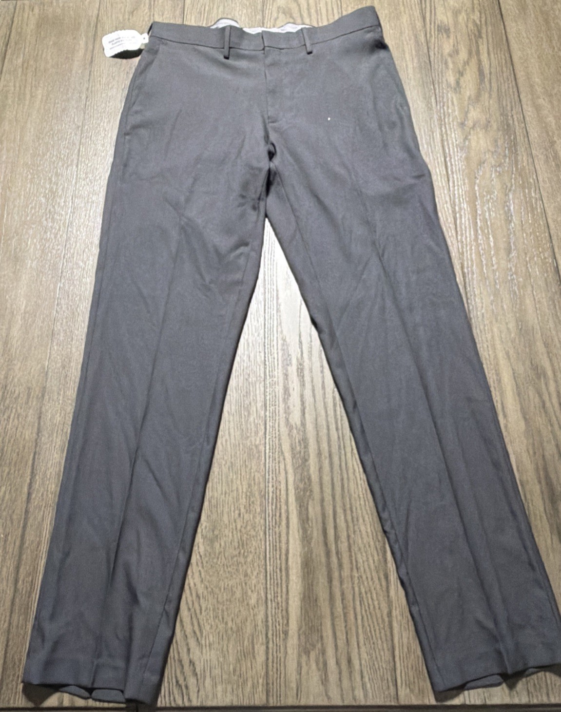 NWT Haggar Standards Slim Fit Premium Stretch Dress Pants 34/32 Charcoal
