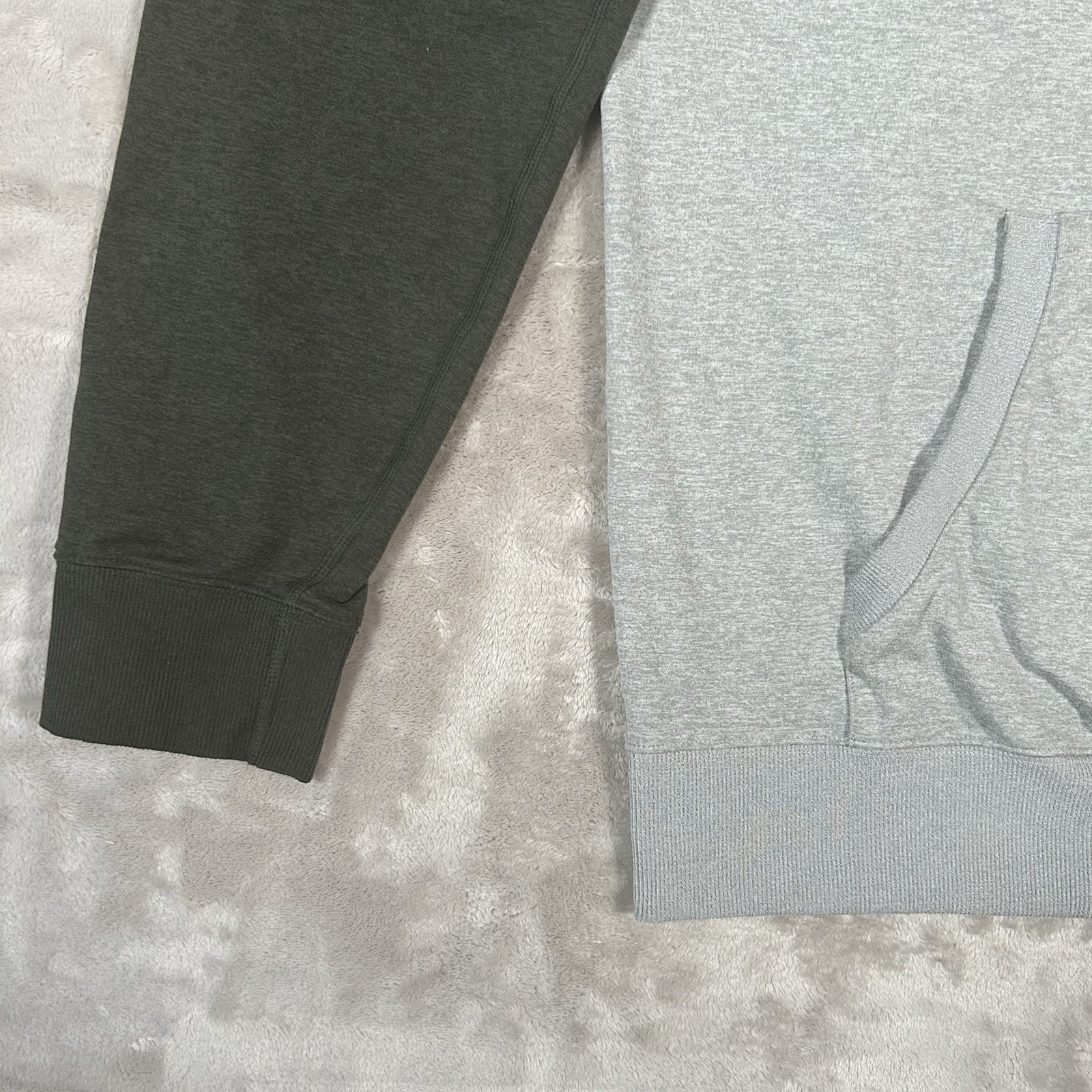 Vuori Strato Tech Hoodie Mens L Gray Green Colorblock Stretch Performance V271
