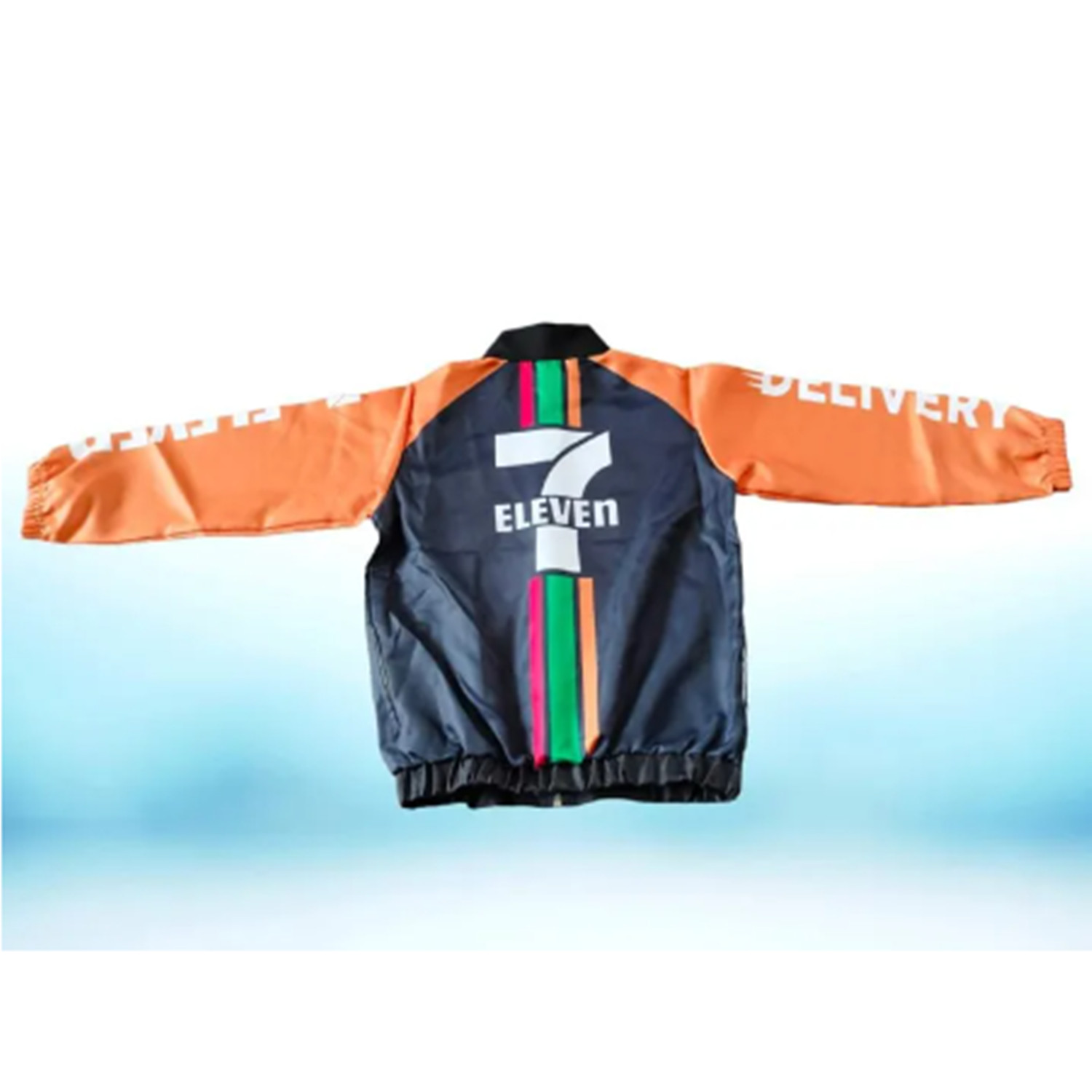 7-Eleven thailand employee uniform jacket 7-11 delivery rider bangkok tour shirt
