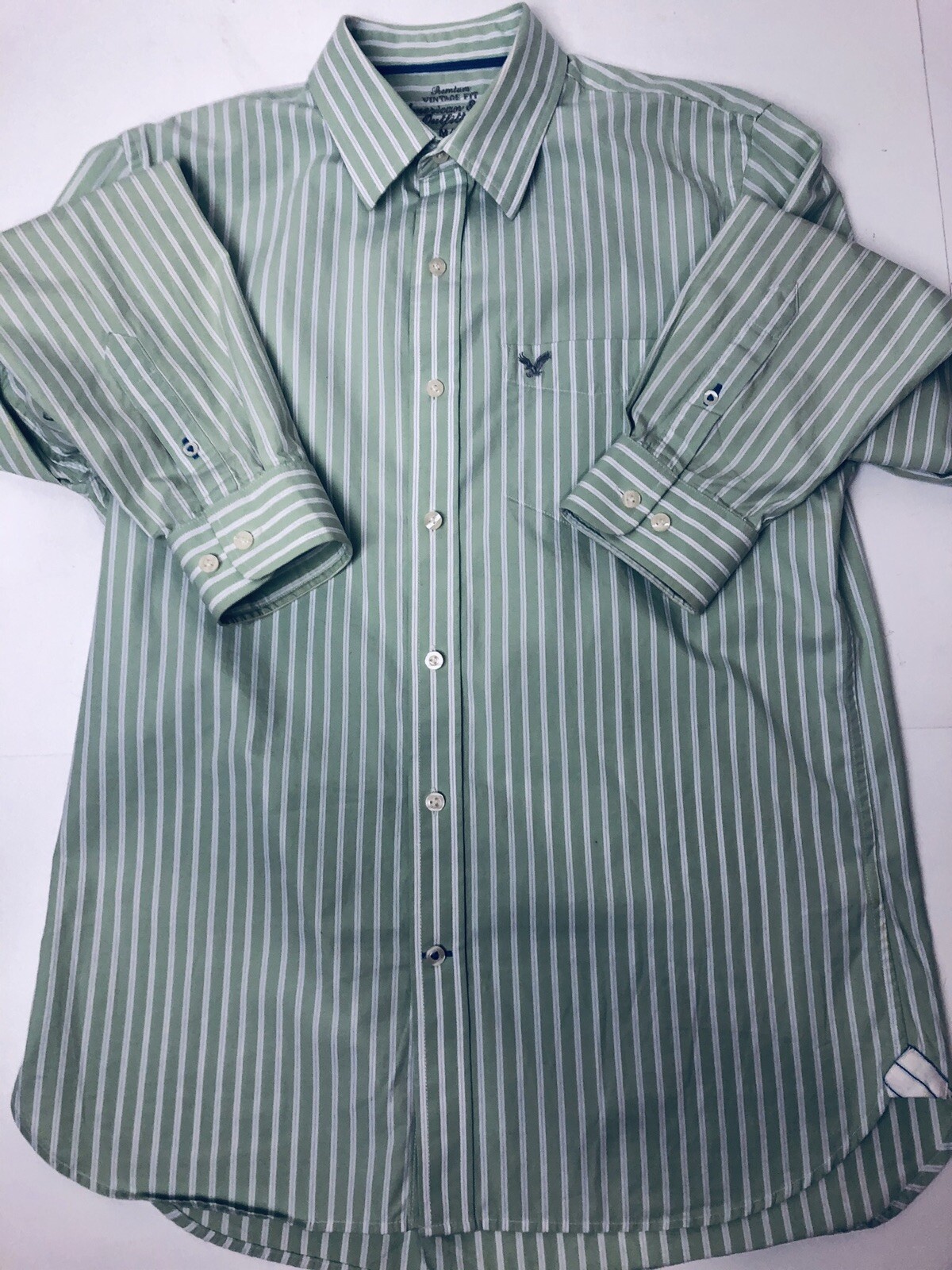 American Eagle Outfitters Premium Button Down Casual Long Sleeve Shirt Mens Med