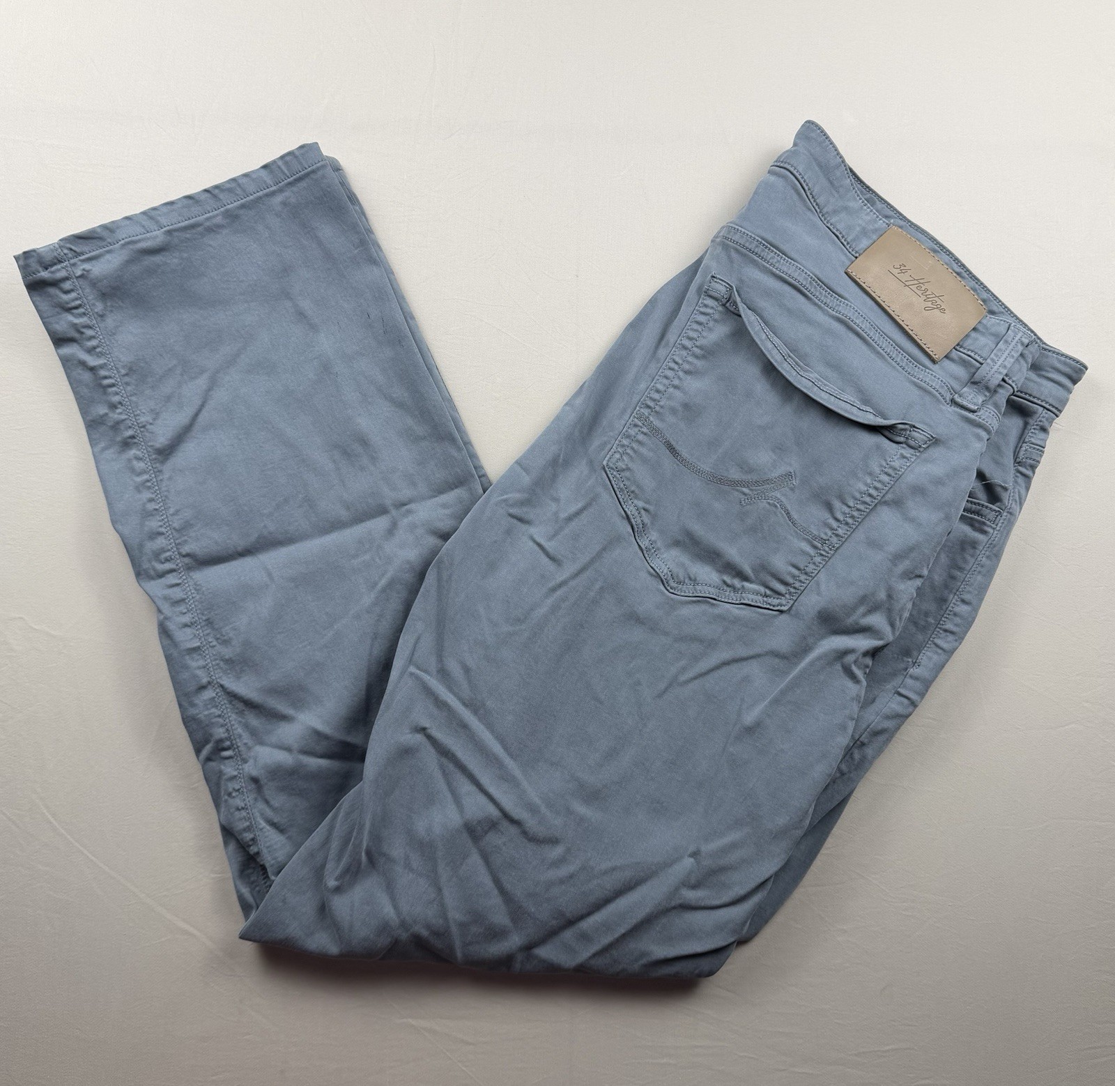 34 Heritage Pants Men’s 36×32 Gray Courage Straight Leg Mid Rise Pants ~ EUC!!