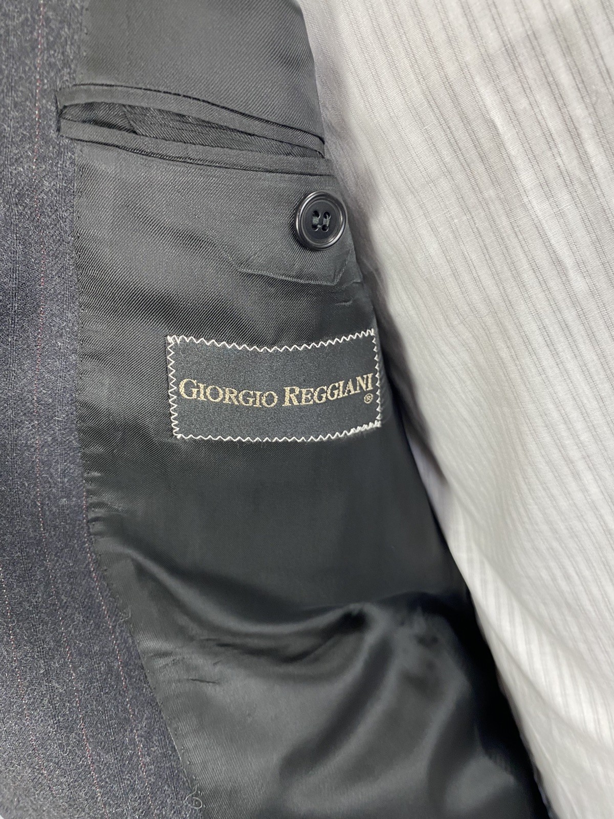 Giorgio Reggiani men’s dress size 46 drop 6 100% merino wool Made in Italy