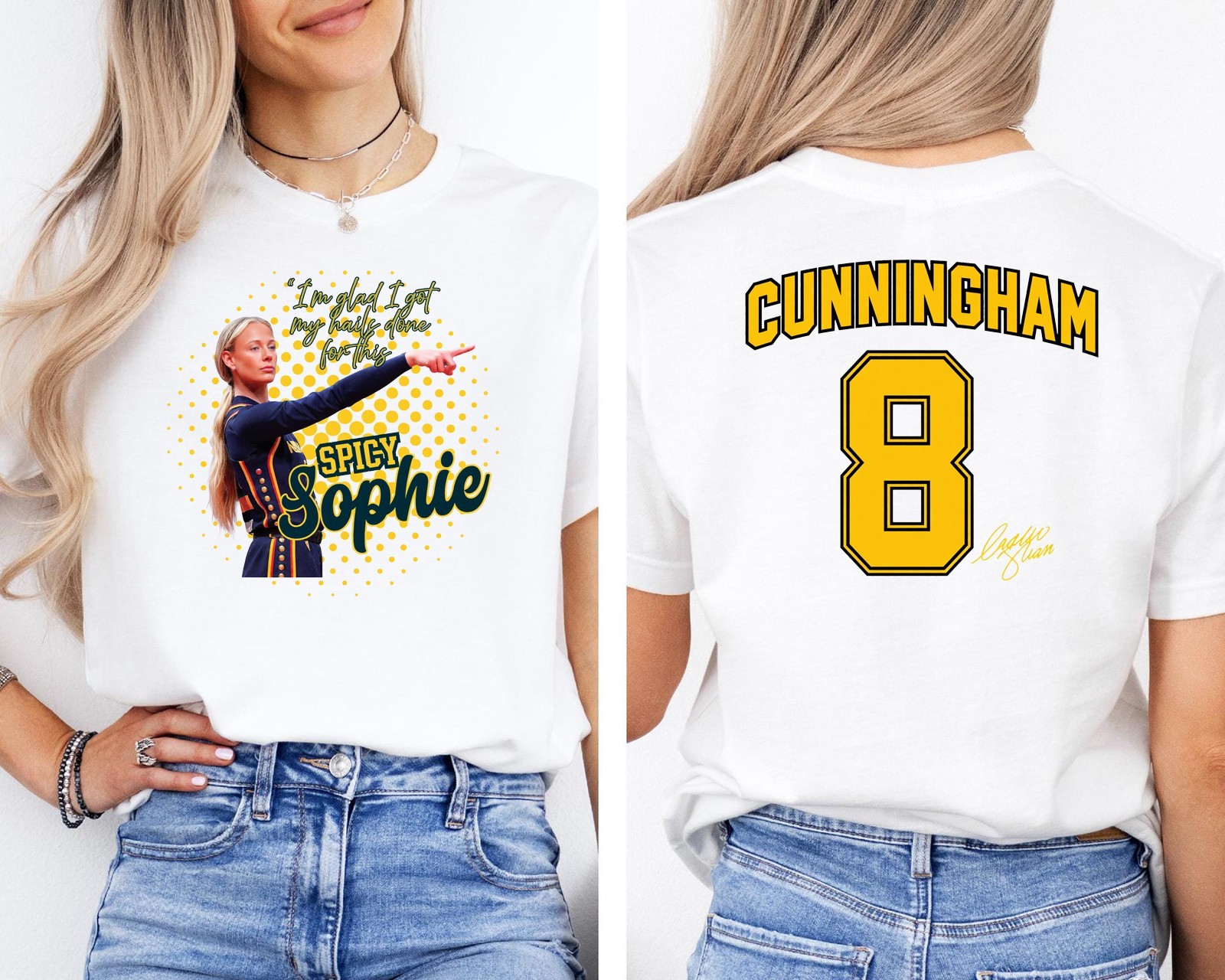Sophie Cunningham Point God Basketball, Sophie Cunningham 8 Front & Back T-Shirt